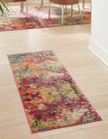 Unique Loom Jardin Collection Colorful, Vibrant, Abstract, Modern Area Rug (2' 0 x 3' 0 Rectangular, Multi/ Blue)