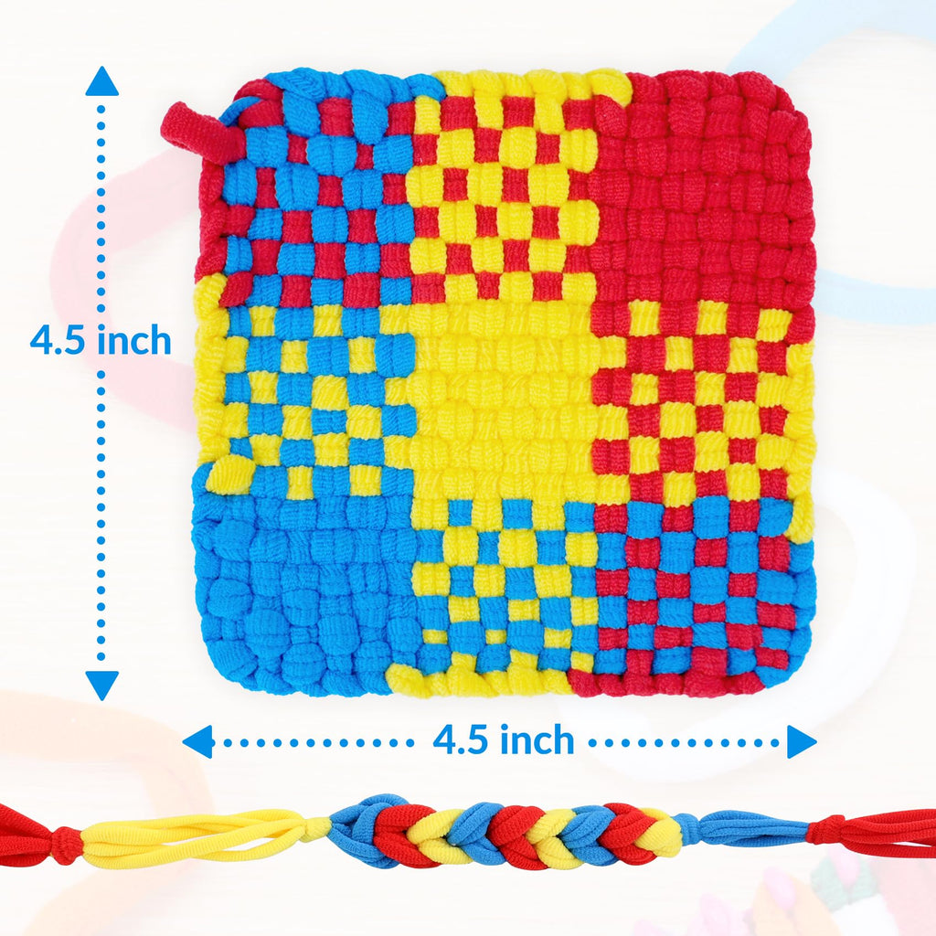 PREBOX 1000 PCS Weaving Loom Loops Refill, 10 Colors for 7 inch Potholder Loom, Craft Supplies for Kids and Beginners, Christmas & Birthday Gifts for Girls 6 7 8-10 10-12 Year Old