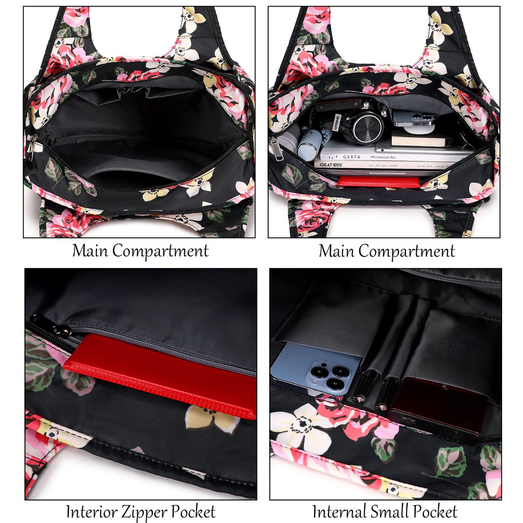 KYALOU Utility Large Tote Bag, Women Casual Shoulder Bags for Work School Gym Beach Travel Shopping Grocery | Utility