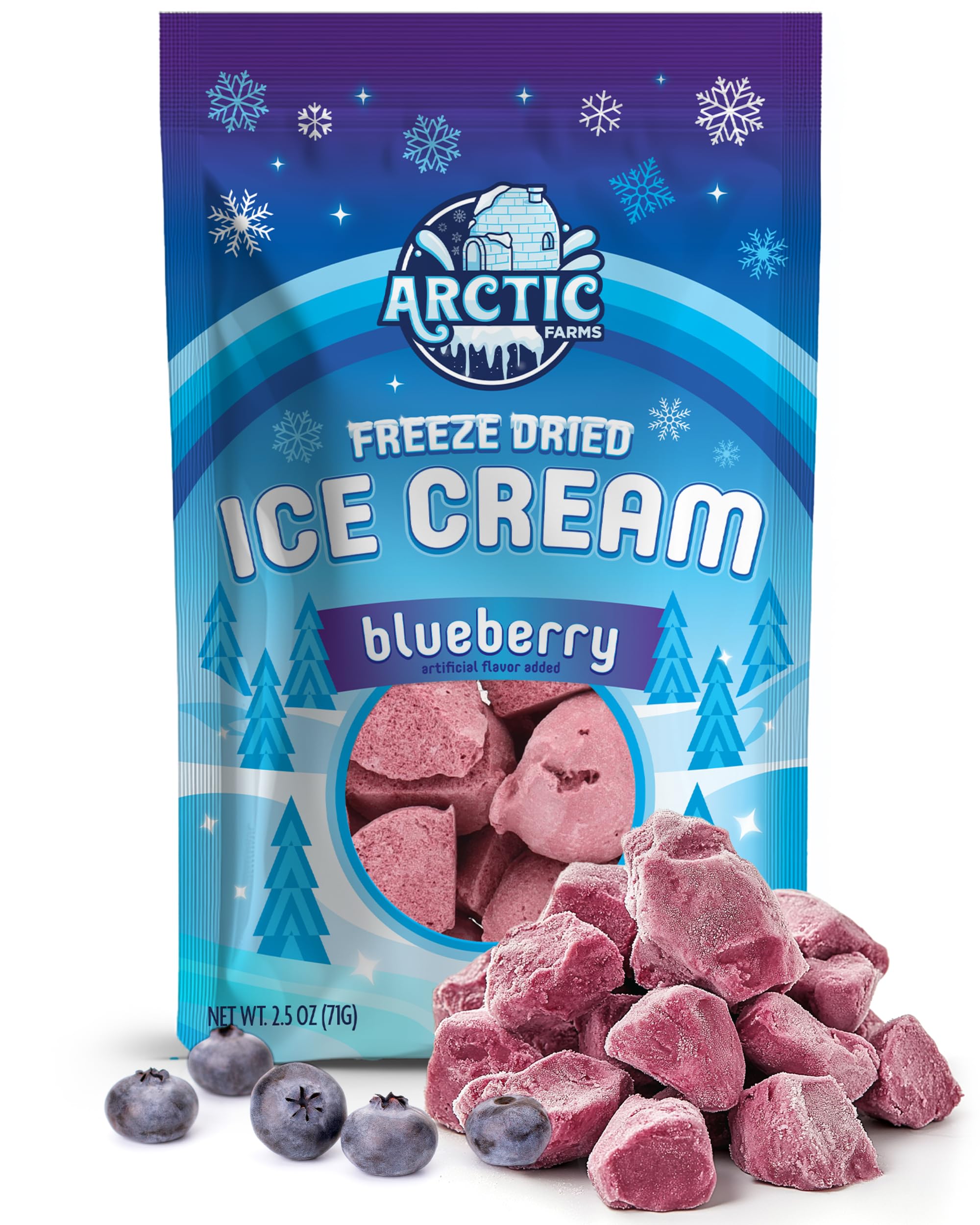 Arctic Farms Freeze Dried Ice Cream Bits Bagged and Boxed - Does Not Melt (1lb, S'mores)