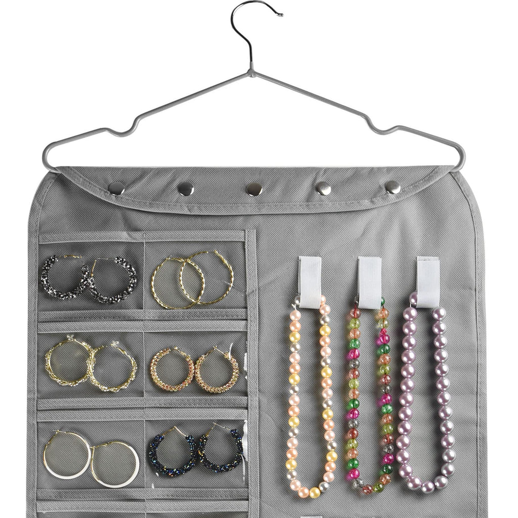 BB Brotrade Hanging Jewelry Organizer,Accessories Organizer,80 Pocket Organizer for Holding Jewelries（Beige）