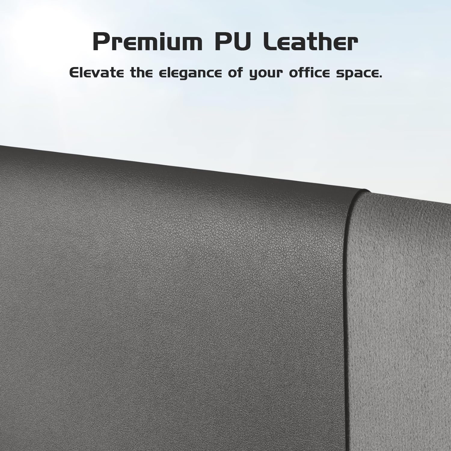Aothia Leather Desk Pad Protector - Large Mouse Pad, Office Mat, Non-Slip PU Leather Blotter, Laptop Desk Pad, Waterproof Writing Pad for Office and Home (Beige, 38" x 13.7")
