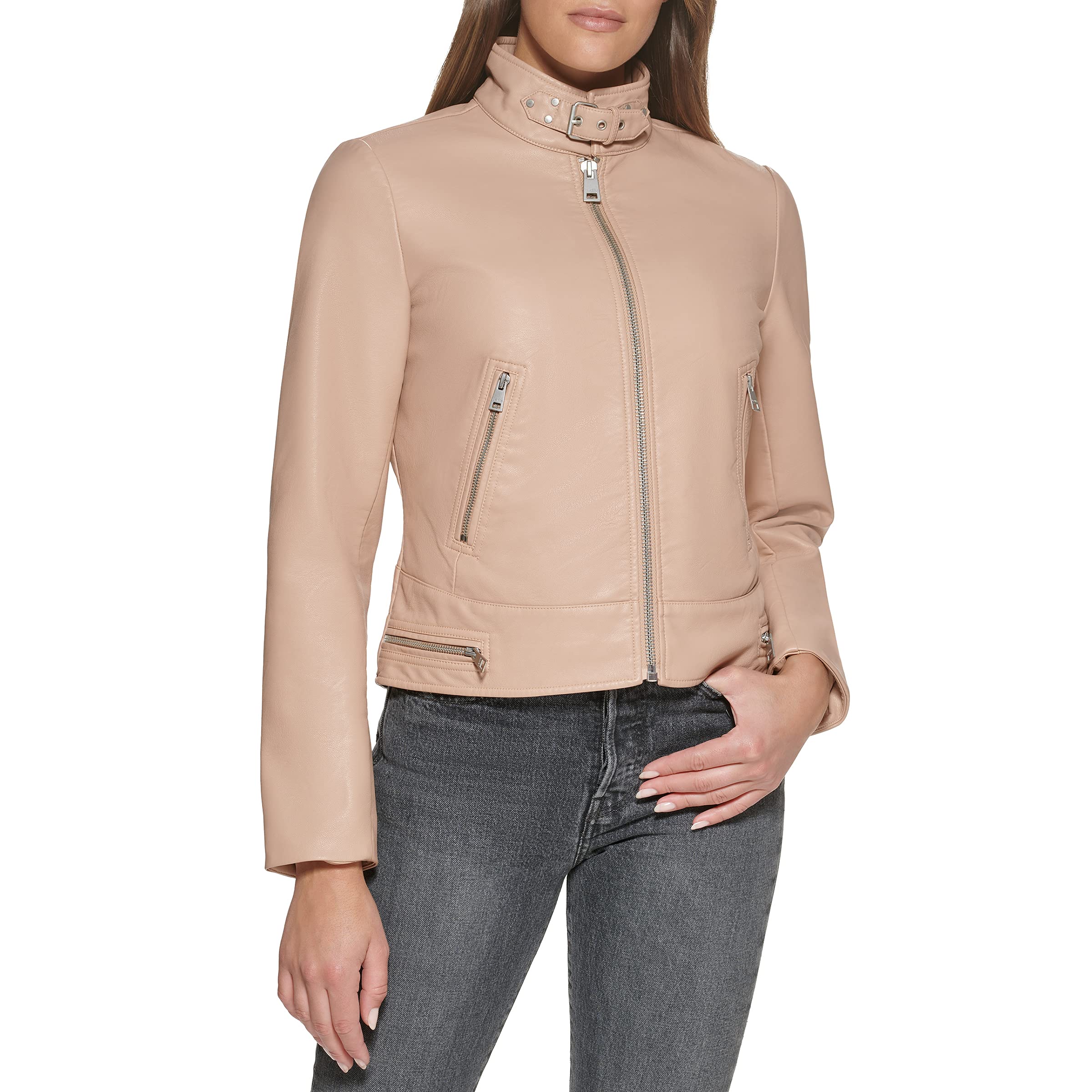 LEVI'S womens Faux Leather Motocross Racer Jacket (Standard and Plus)