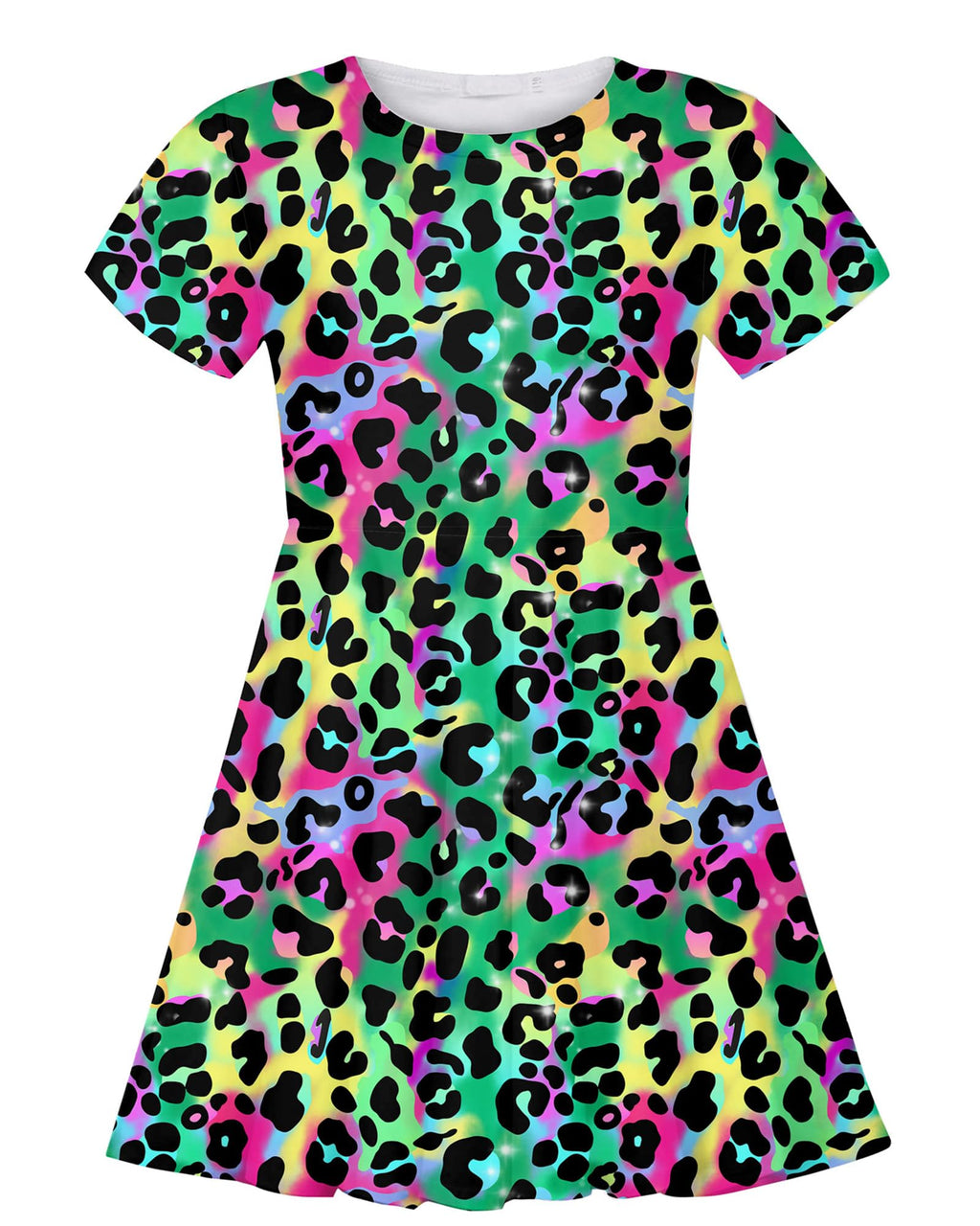 ALISISTER Little Girls Dress Short Sleeve Toddler Summer Sundress 2-9T