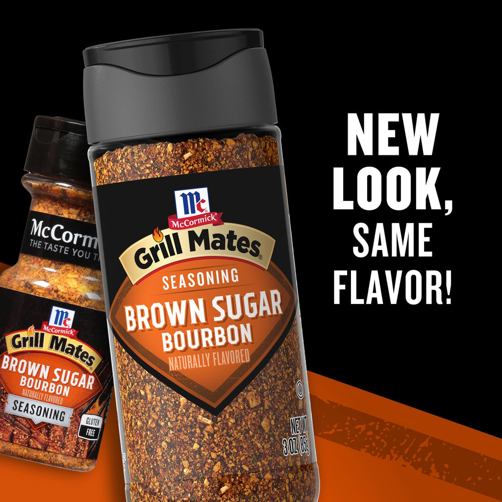 McCormick Grill Mates Brown Sugar Bourbon Seasoning, 3 oz