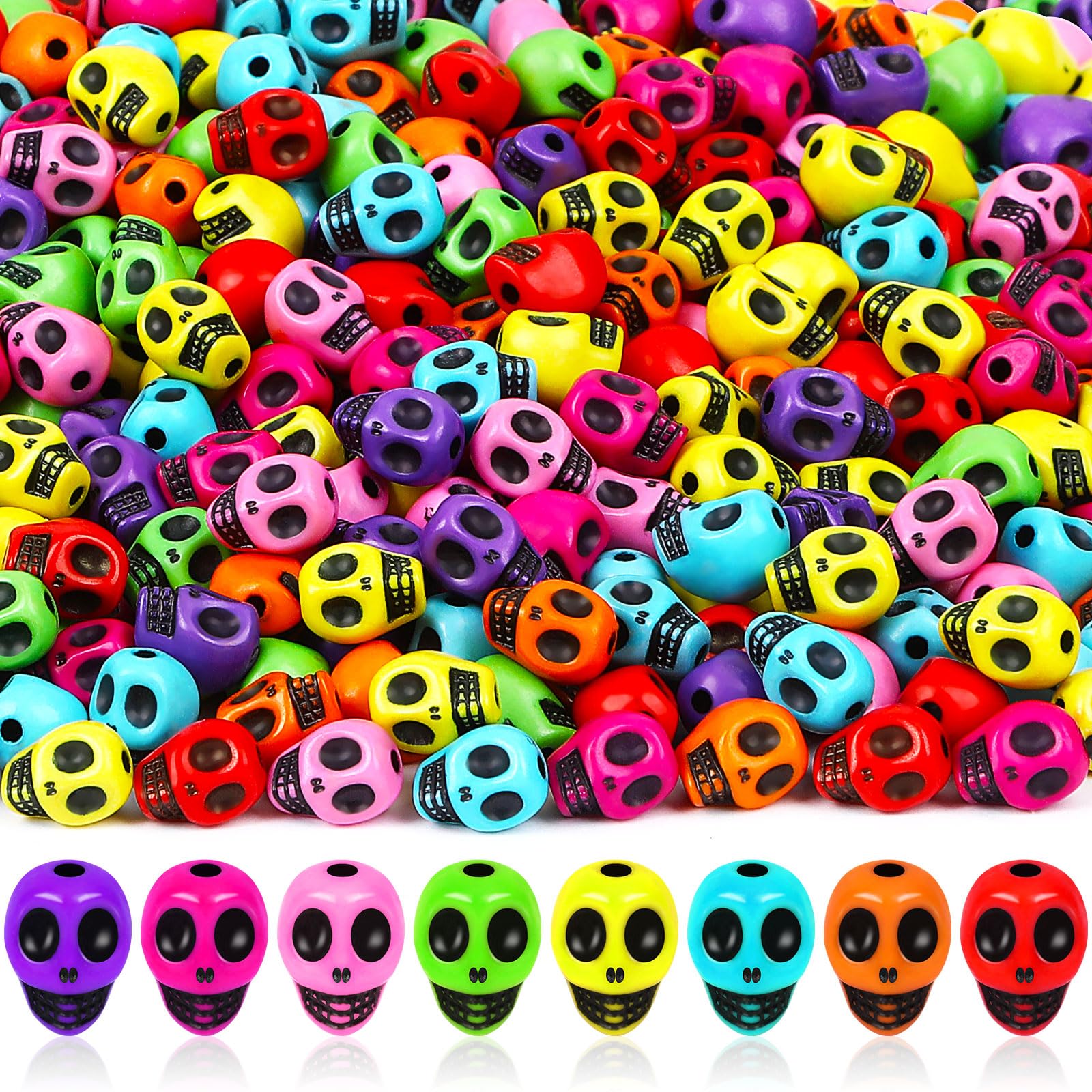 Augshy 700PCS White Letter Beads Alphabet Beads for Making DIY (6mm) | Premium Acrylic Cube Shape, Ideal Bracelets and Keychains, Large Hole Design for Easy Paracord Threading