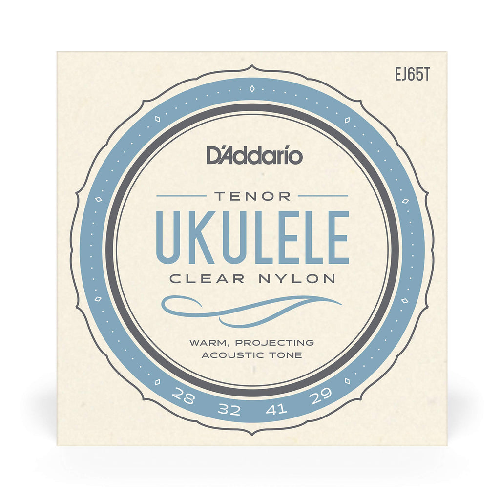 D'Addario Baritone Ukulele Strings, Fluorocarbon, EJ99B, 4-String Set, Pack of 1