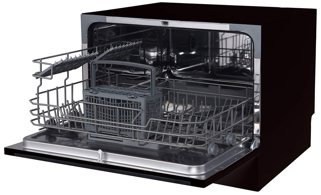 Farberware Compact 6-Place Setting Dishwasher - Portable Mini Countertop Dishwasher with 7 Wash Programs - Perfect for Small Spaces Like Apartment, Dorm, Boat, Camper/RV
