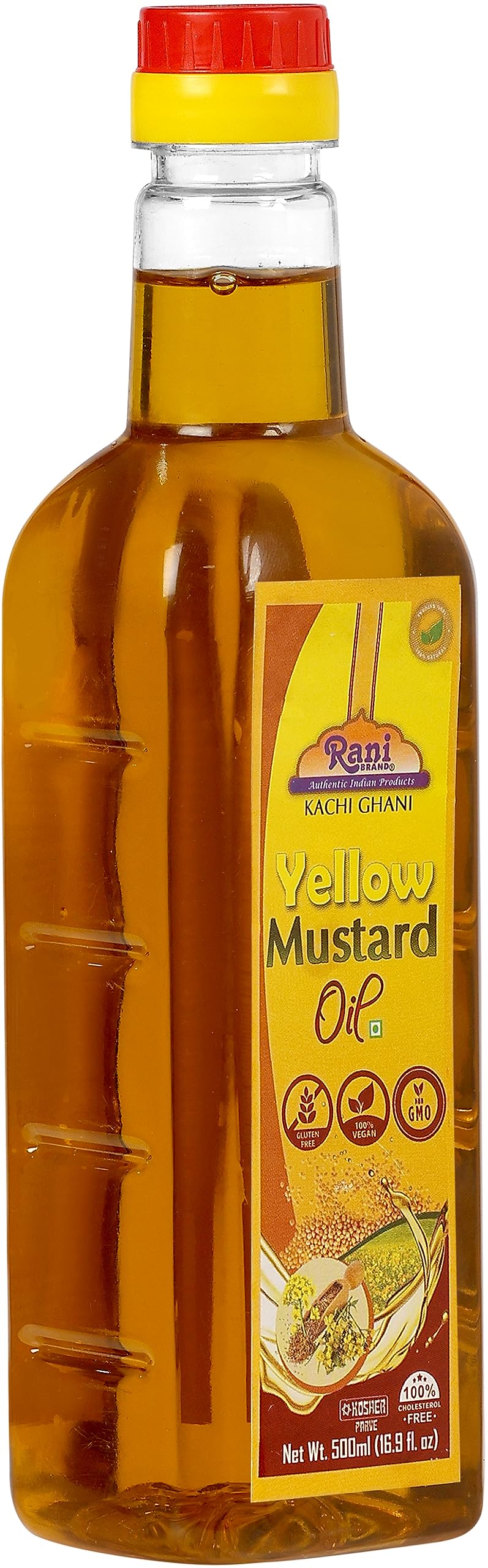 Rani Premium Oils Combo Set of 3 - Peanut Oil, Mustard Oil, Sesame Oil 16.9 Ounce (500ml) ~ Cold Pressed | 100% Natural | Kosher | NON-GMO | Vegan | Gluten Free