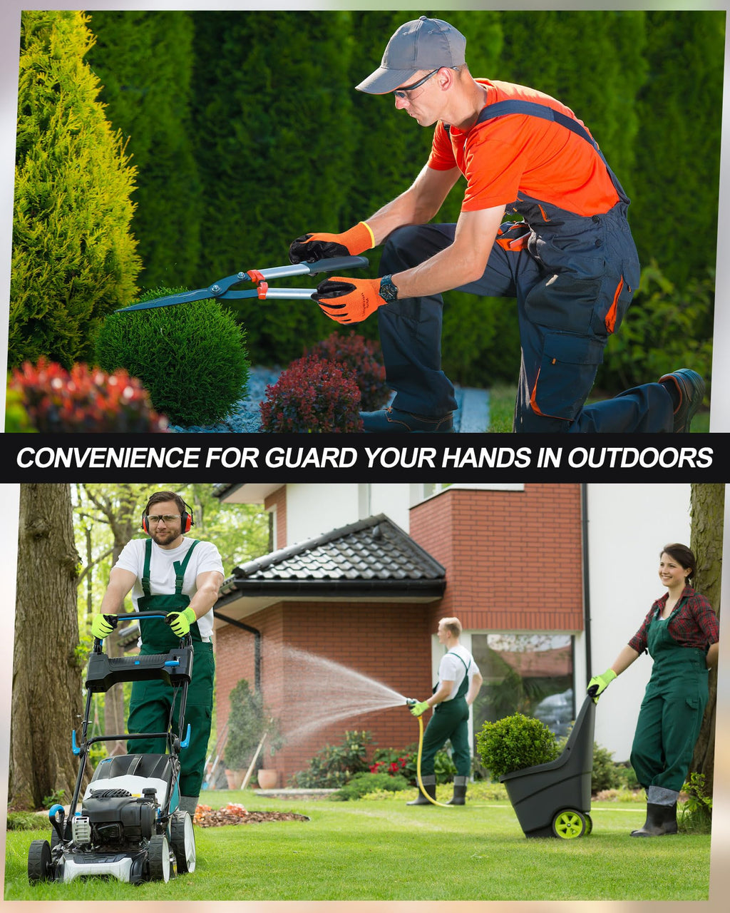 Maxcheck PU Coated Gloves Bulk, Reusable Rubber Safety Gloves for Men Women Work Warehouse, Mechanic, Woodworking