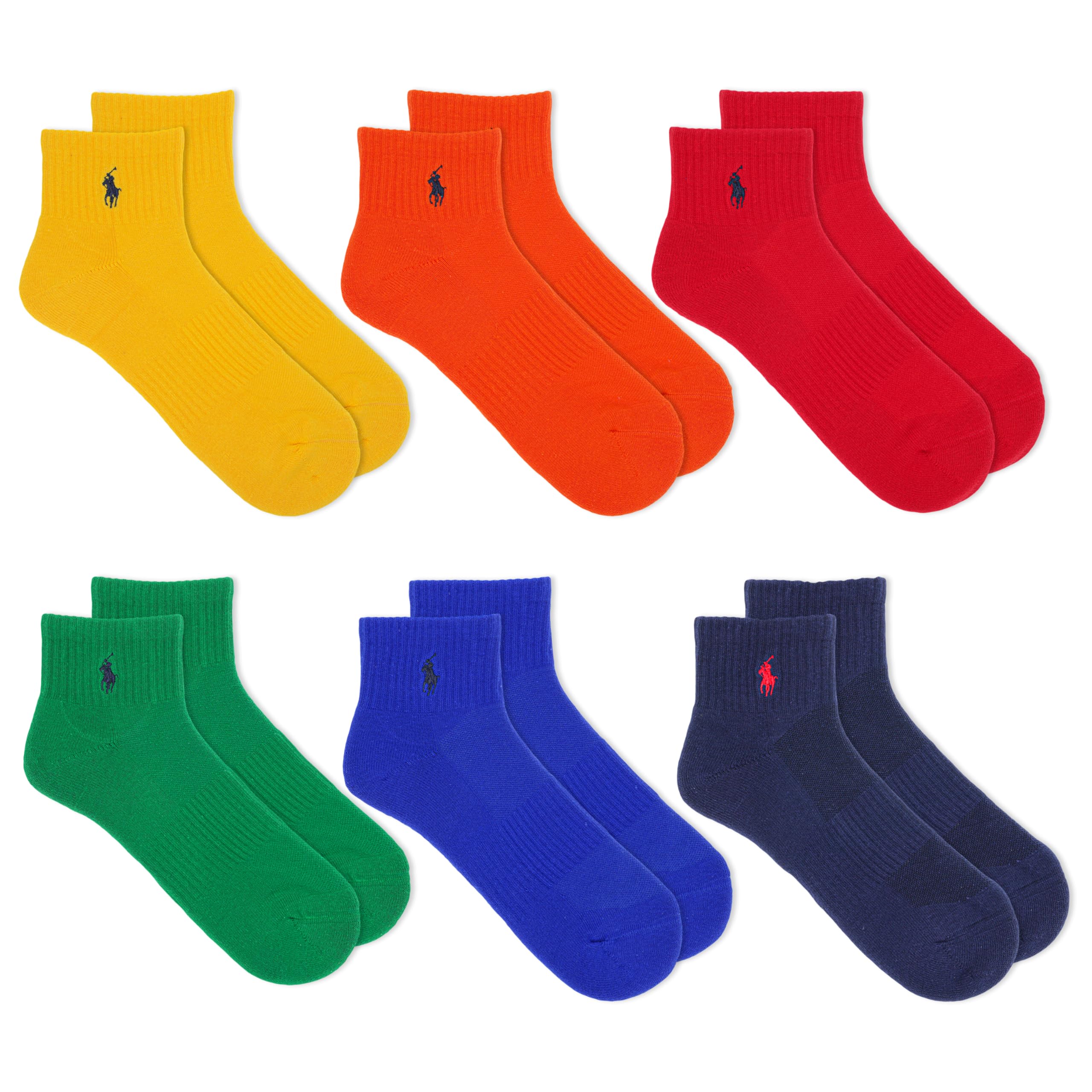 POLO RALPH LAUREN Men's Performance Cotton Quarter Socks