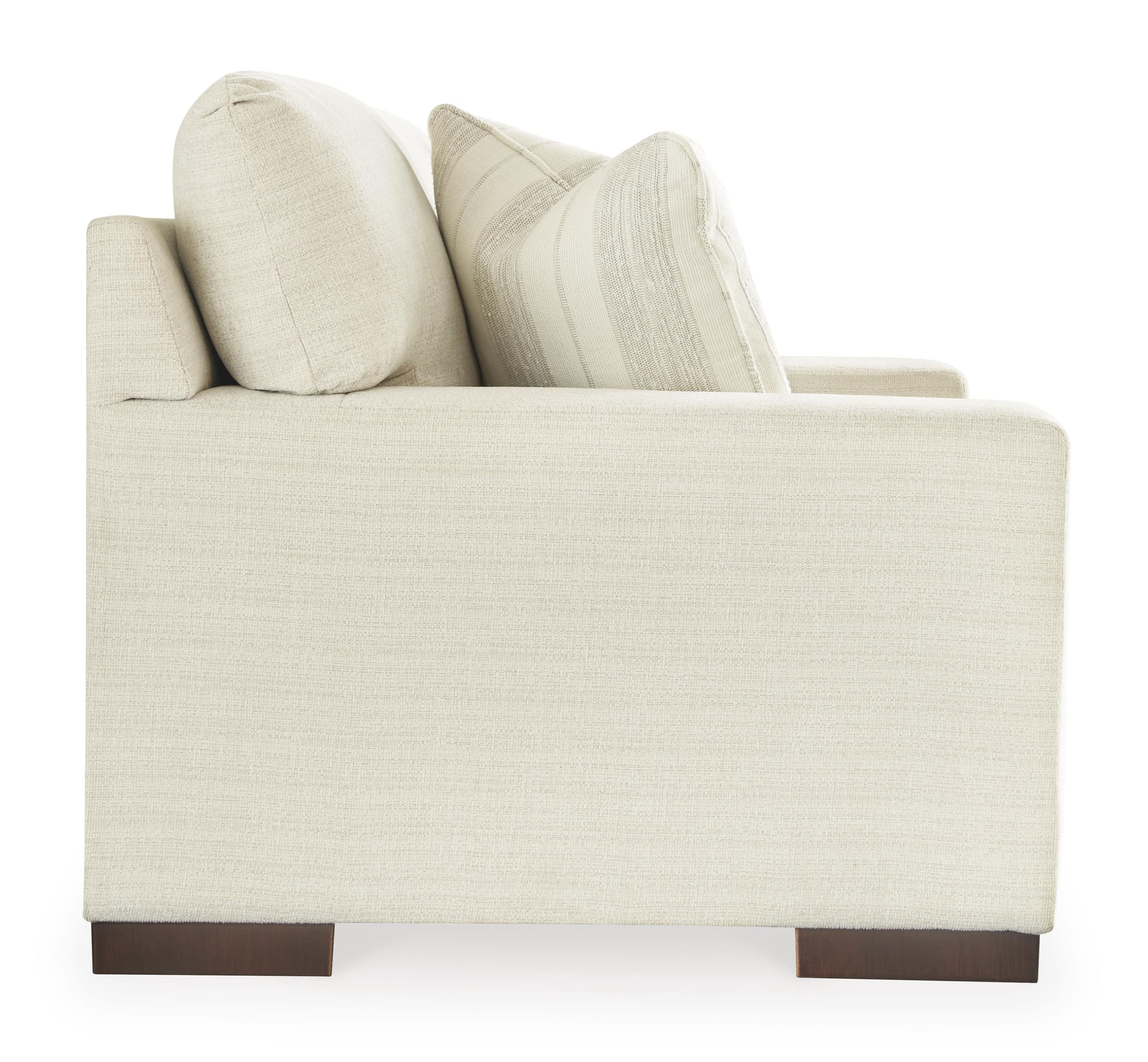 Signature Design by Ashley Bolsena Contemporary Leather Match Loveseat, Dark Brown