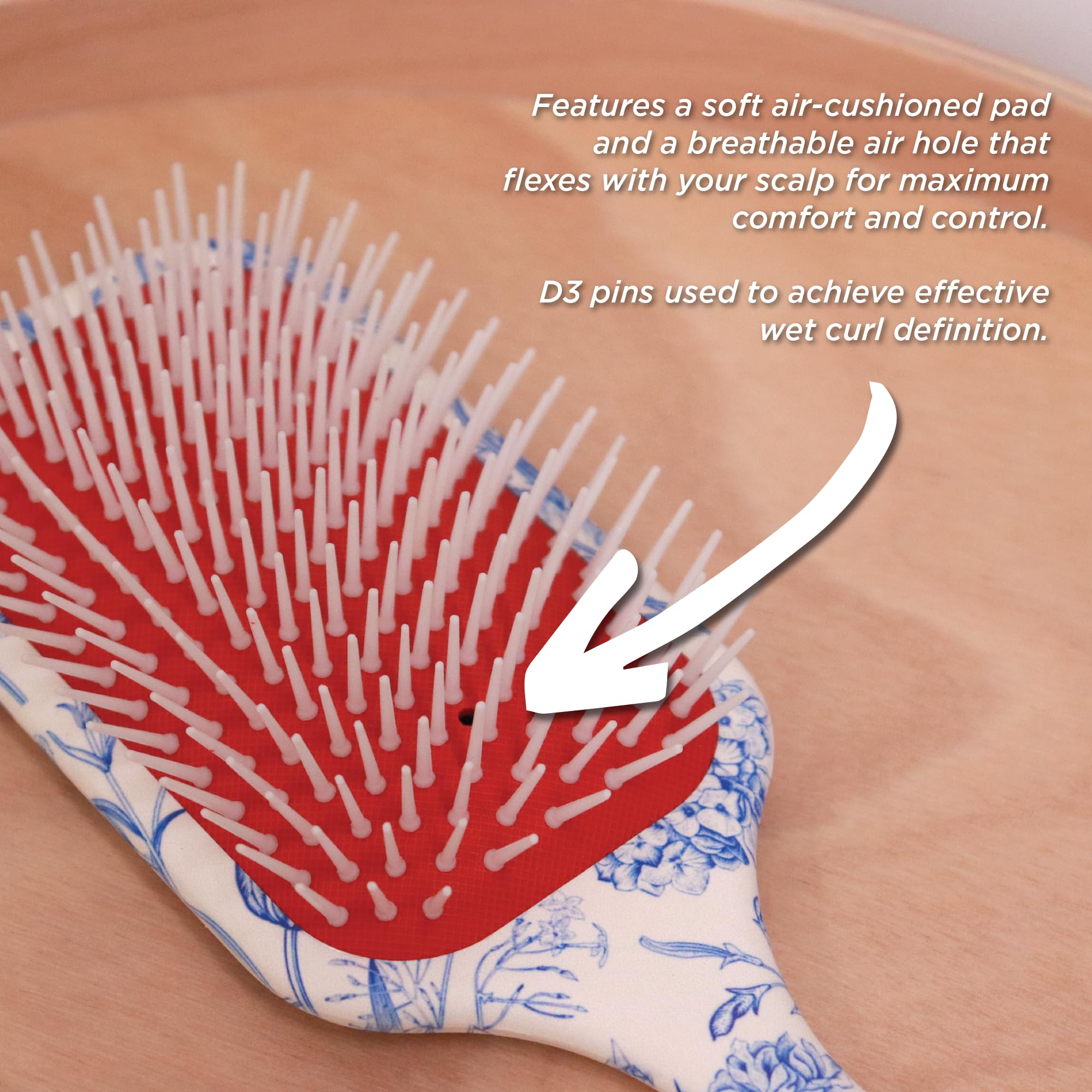 Denman Power Paddle Hair Brush for Quick and Convenient Detangling, Blow Drying and Styling - Combination of D3 Styling Pens & Paddle Brush - For Men and Women P038