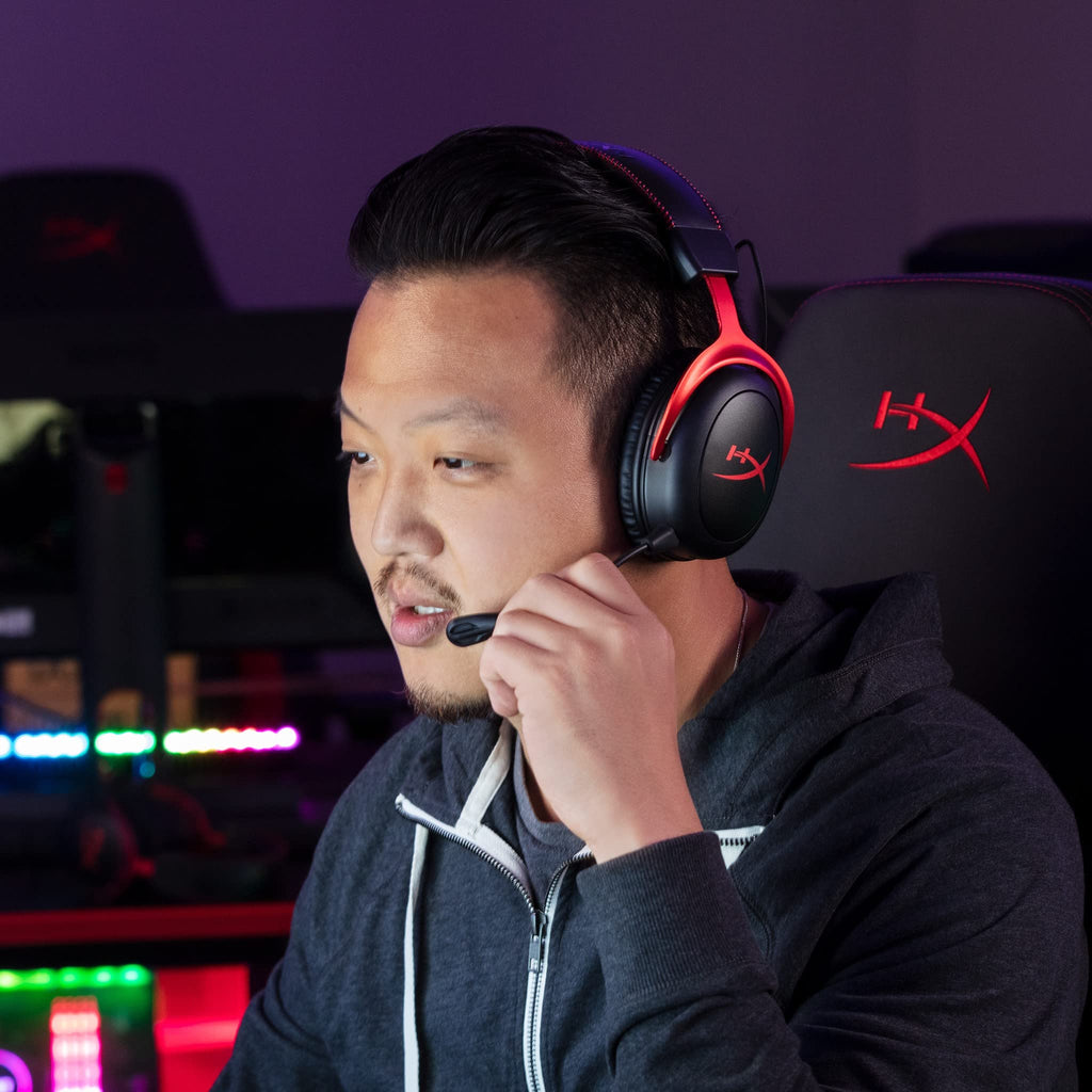 HyperX Cloud II Gaming Headset - 7.1 Surround Sound - Memory Foam Ear Pads - Durable Aluminum Frame - Multi Platform Headset - Works with PC, PS4, PS4 PRO, Xbox One, Xbox One S - Red (KHX-HSCP-RD)