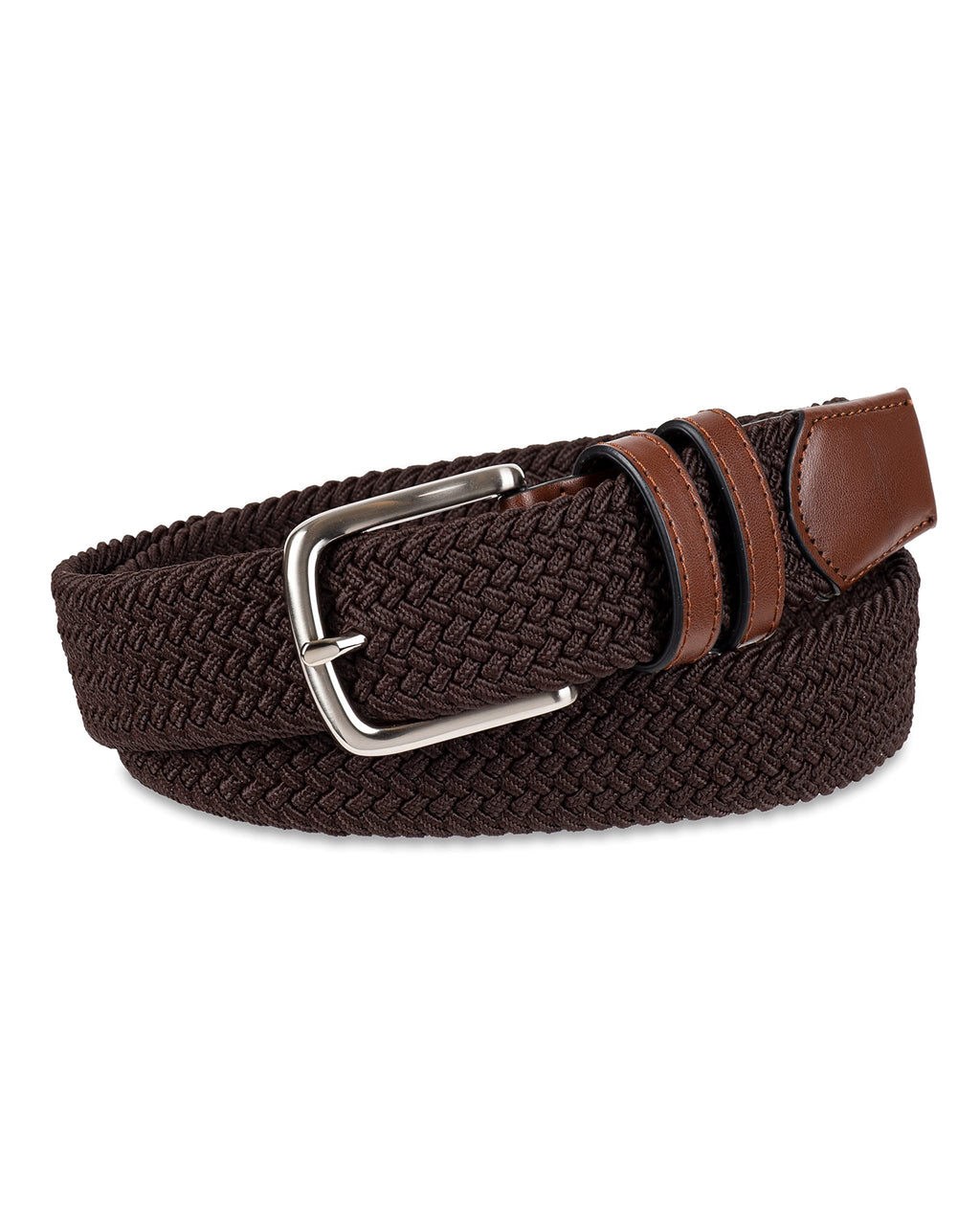 Amazon Essentials Men's Stretch Woven Braid Belt for Jeans