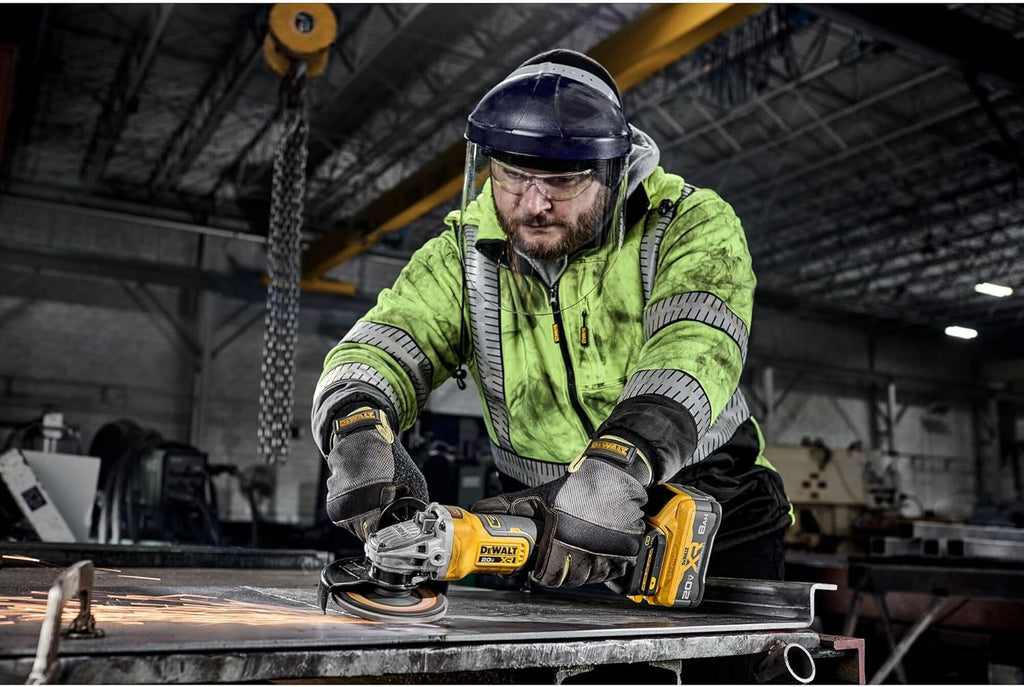 DEWALT 20V MAX XR Brushless Cordless Angle Grinder, 4-1/2 in. - 5 in., Variable Speed, Anti-Rotation, Paddle Switch (Tool Only) (DCG410VSB)