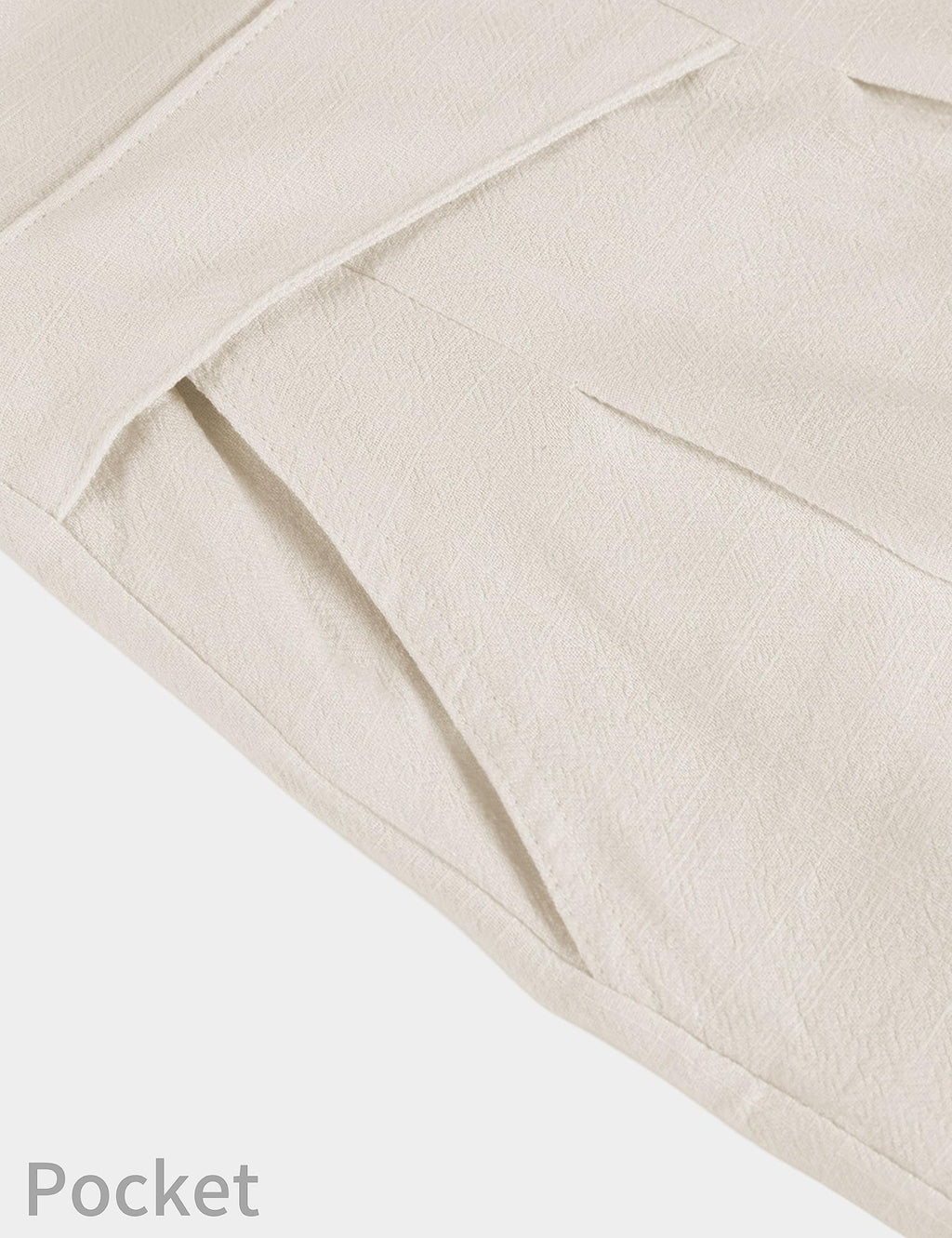 Bianstore Women's Culottes Linen Cropped Wide Leg Pants Elastic Waist Casual Palazzo Trousers with Pockets