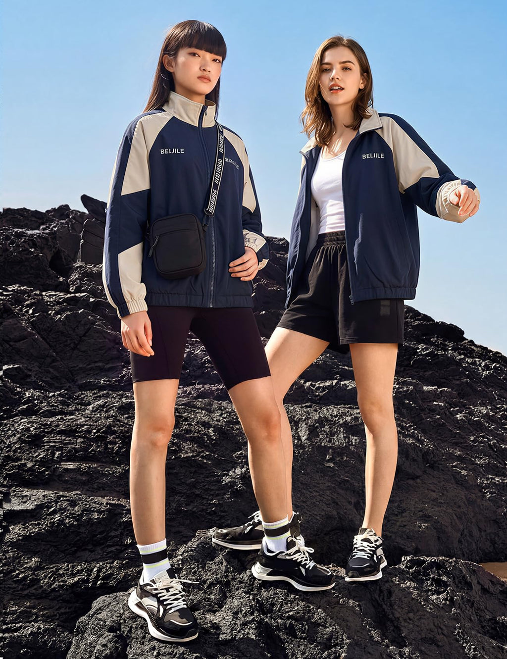 Wyeysyt Women Windbreaker Jacket Y2k Varsity Jackets Oversized Vintage 90s Jacket