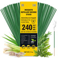 BugBai Mosquito Repellent Outdoor Patio 120 PCS, Citronella Oil Mosquito Incense Sticks Indoor Home Pet Family Safe, Natural Plant-Based Bug Insect Barrier for Yard Garden Lawn Camping Fishing, 0.5 lb