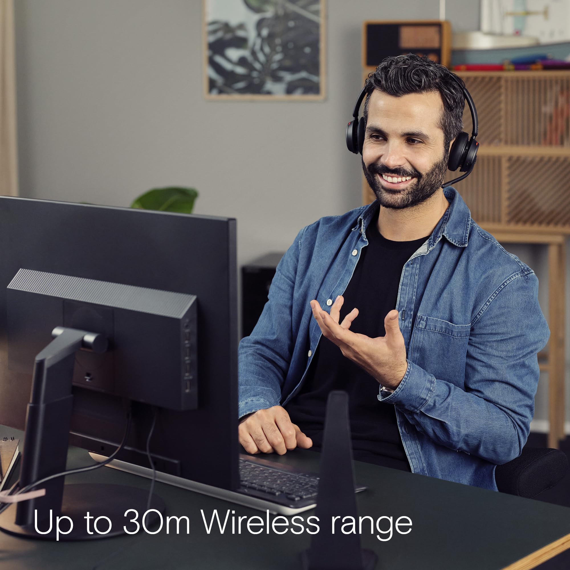 EPOS Impact 1061 ANC High-Performance Bluetooth Headset for PC - Double-Sided, Advanced Noise Cancellation, EPOS AI, Super Wideband Audio, Intuitive Controls, for Professionals in Loud Workspaces