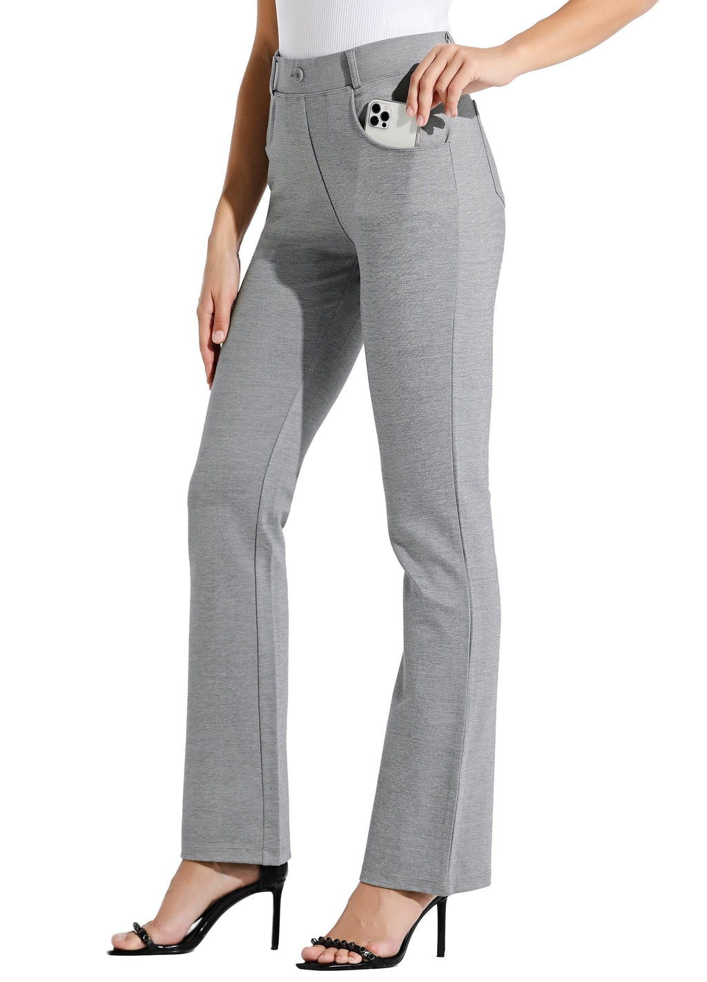 Willit Women's Yoga Dress Pants Bootcut Stretch Work Slacks Office Pants 4 Pockets 28"/29"/30"/31"/33"