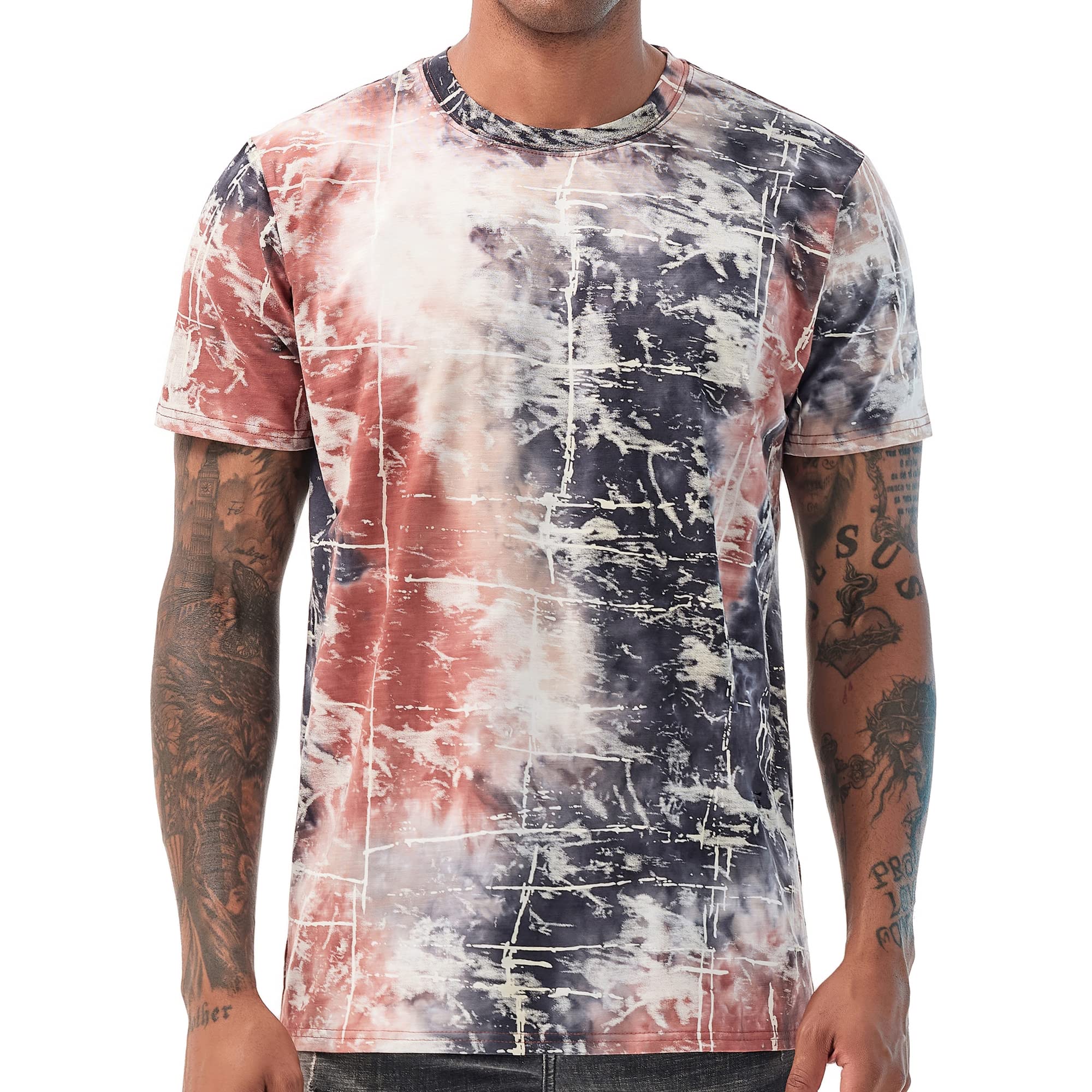 YININF Mens Hipster Hip Hop Short Sleeve Print T-Shirt Shirts Men