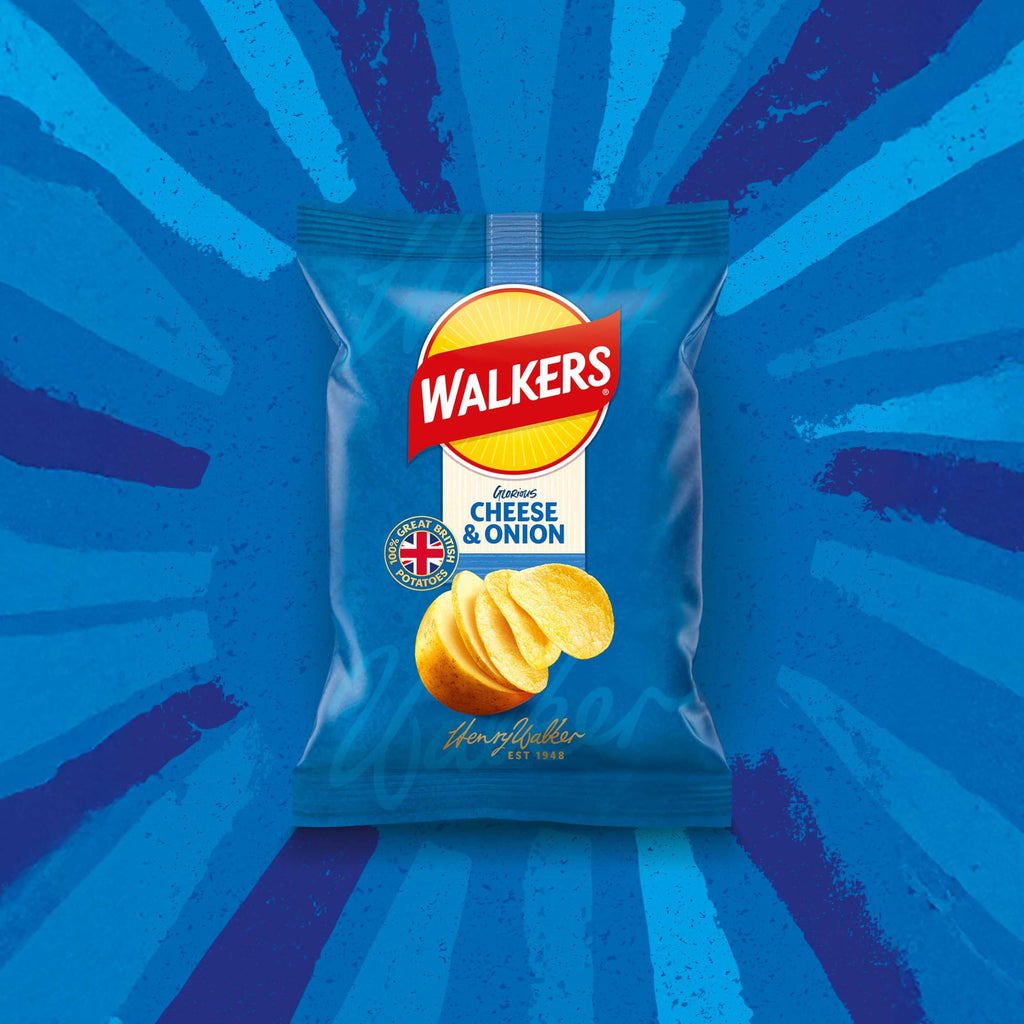 Walkers Smoky Bacon Crisps Box, 32.5 G (Case Of 32)