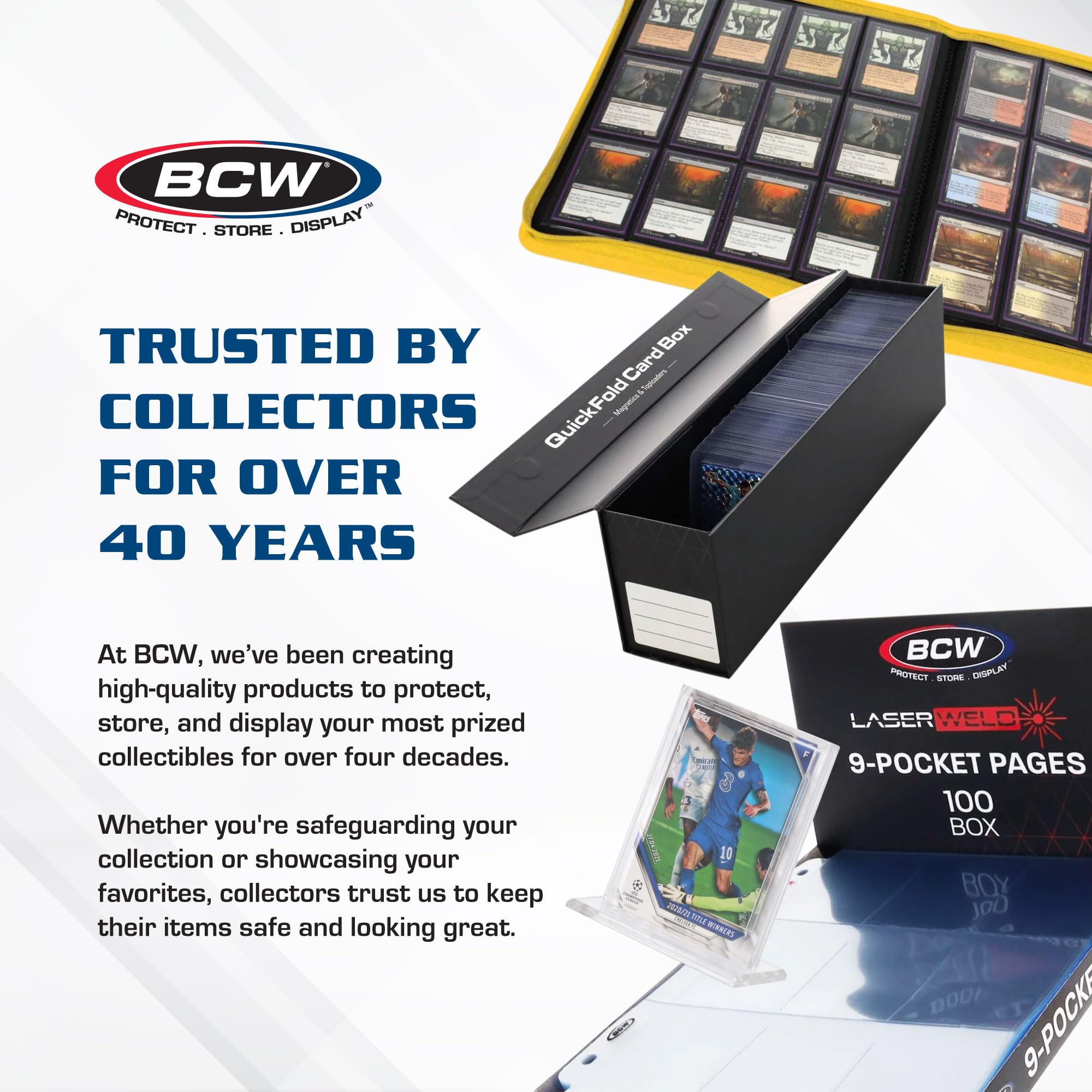 BCW 108 PT. Thick Card Topload Holder - Pack of 1 | Durable Rigid PVC Toploader | Toploaders for Memorabilia, Jersey, Patch, and Relic Cards
