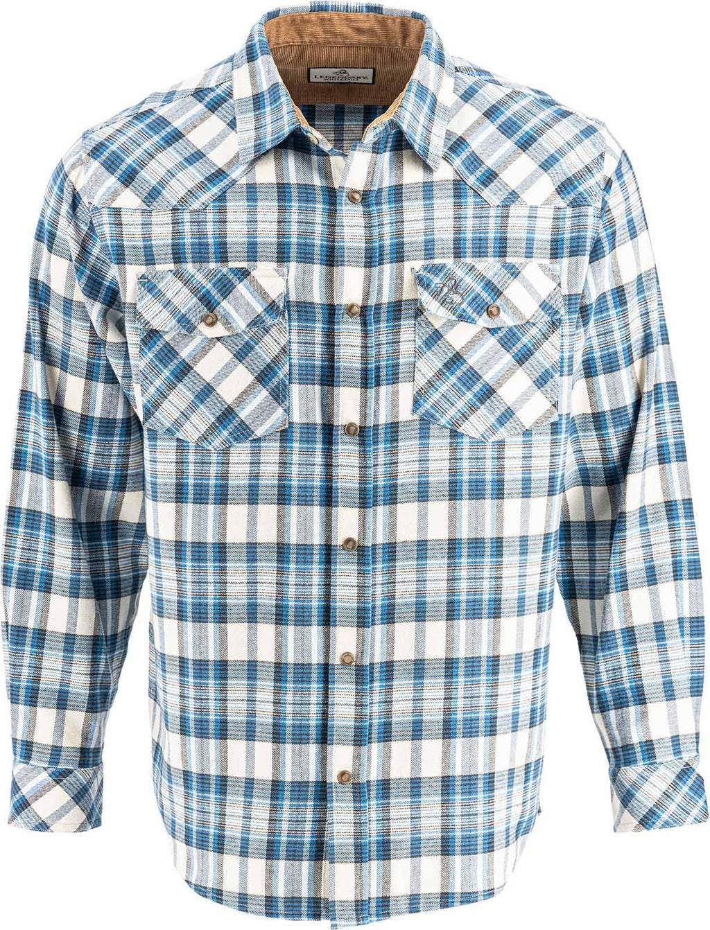 Legendary Whitetails Mens Western Button Up Brushed Cotton Flannel Shirt