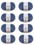 Crafted By Catherine Chunky Chenille Yarn - 2 Pack (8 oz / 227 g, 31.7 Yards Each Skein), Beige, Gauge 7 Jumbo