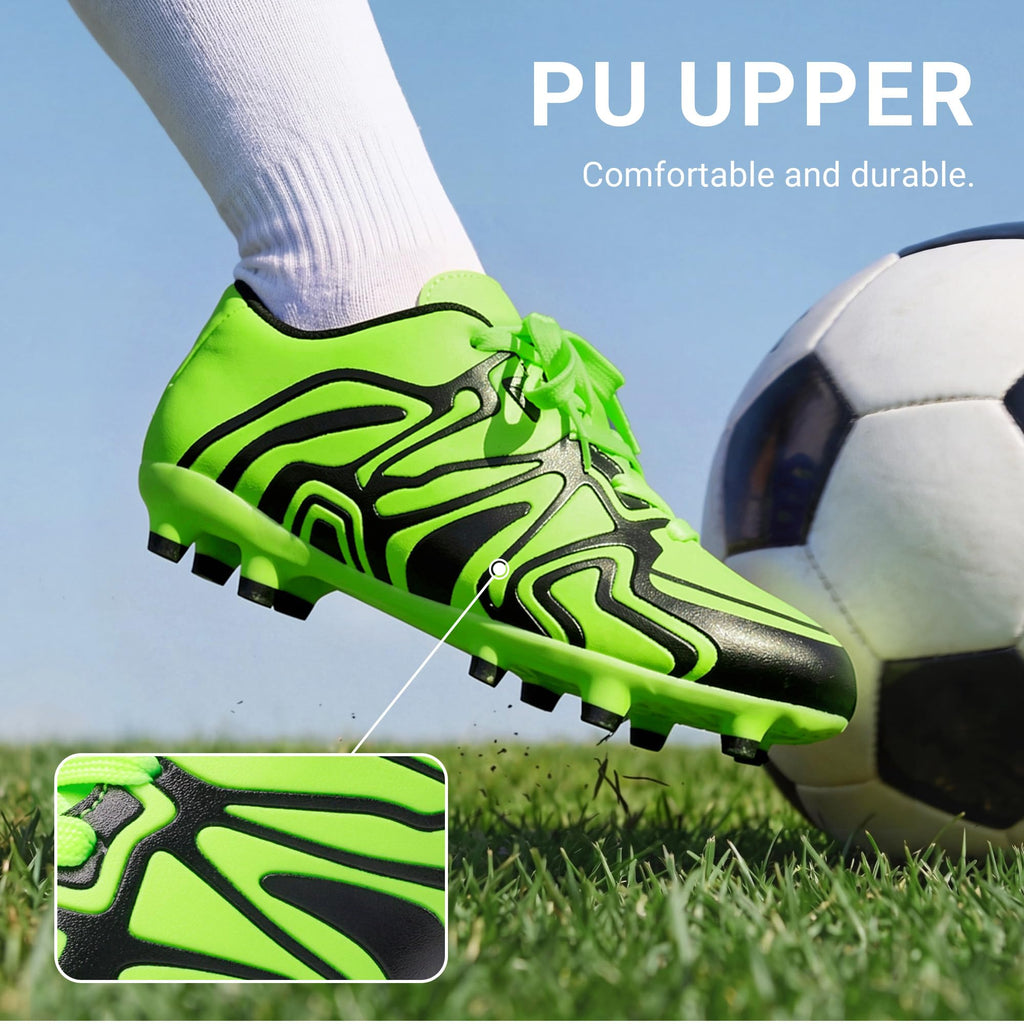 DREAM PAIRS Boys Girls Soccer Cleats Youth Firm Groud Baseball Cleats Sport Athletic Outdoor Trainning Football Shoes for Little/Big Kid