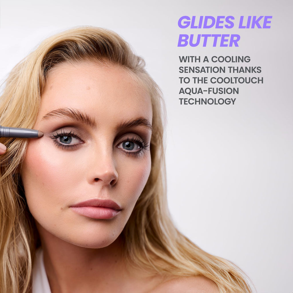 Wonderskin IYKYK Eyeshadow Stick - Longwear Eye Shadow Sticks, Budge-Proof and Waterproof Shimmer Eyeshadow Stick with Built-in Sharpener (Ash)