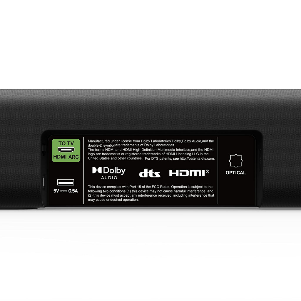 VIZIO V-Series All-in-One 2.1 Home Theater Sound Bar with DTS Virtual:X, Bluetooth, Built-in Subwoofer, Voice Assistant Compatible, Includes Remote Control - V21d-J8