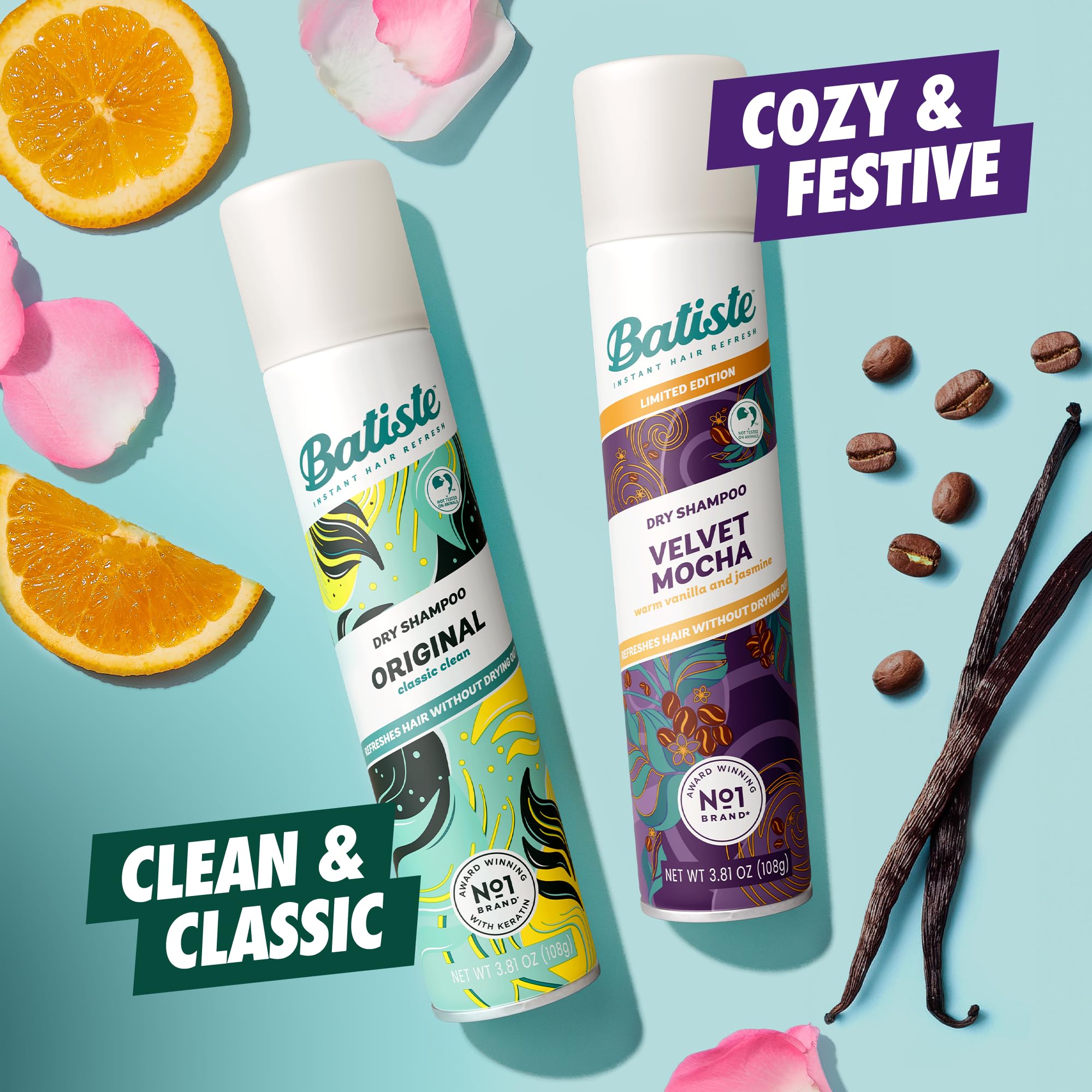 Batiste Dry Shampoo, Waterless shampoo, Original, 3.81oz, Pack of 3