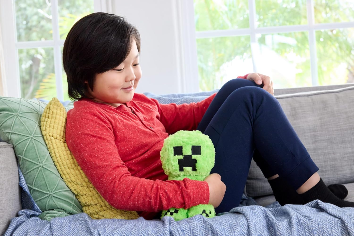 Mattel Minecraft Plush Toy, Creeper Soft Doll Inspired by A Minecraft Movie Character, 8-inch Collectible