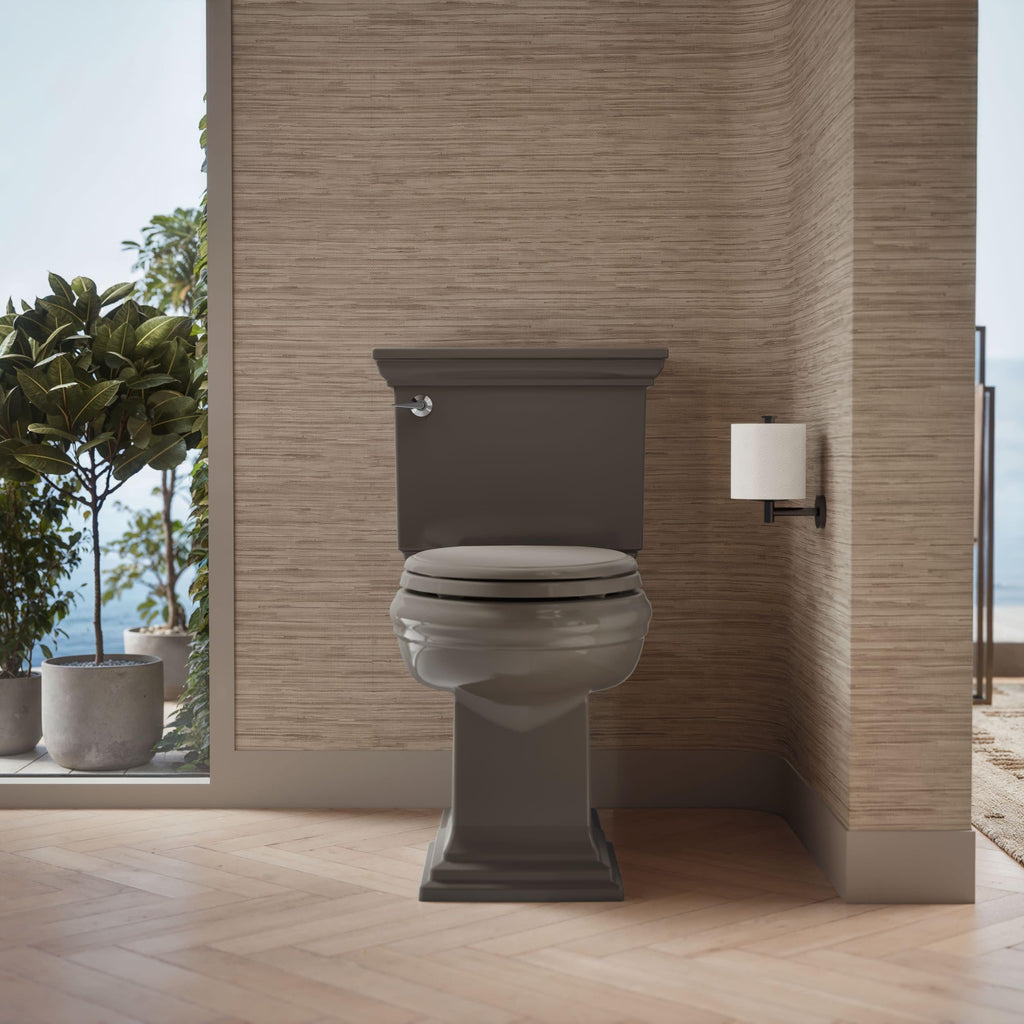 KOHLER 4733-RL-17 Glenbury ReadyLatch Quiet Close Elongated Toilet Seat, Soft Close Toilet Seats, Teal
