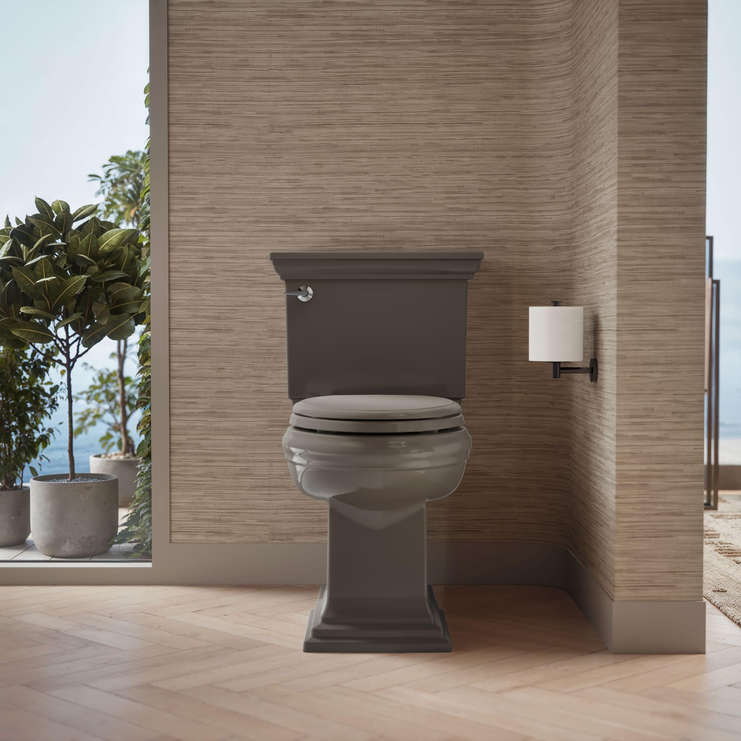 KOHLER 4733-RL-17 Glenbury ReadyLatch Quiet Close Elongated Toilet Seat, Soft Close Toilet Seats, Teal