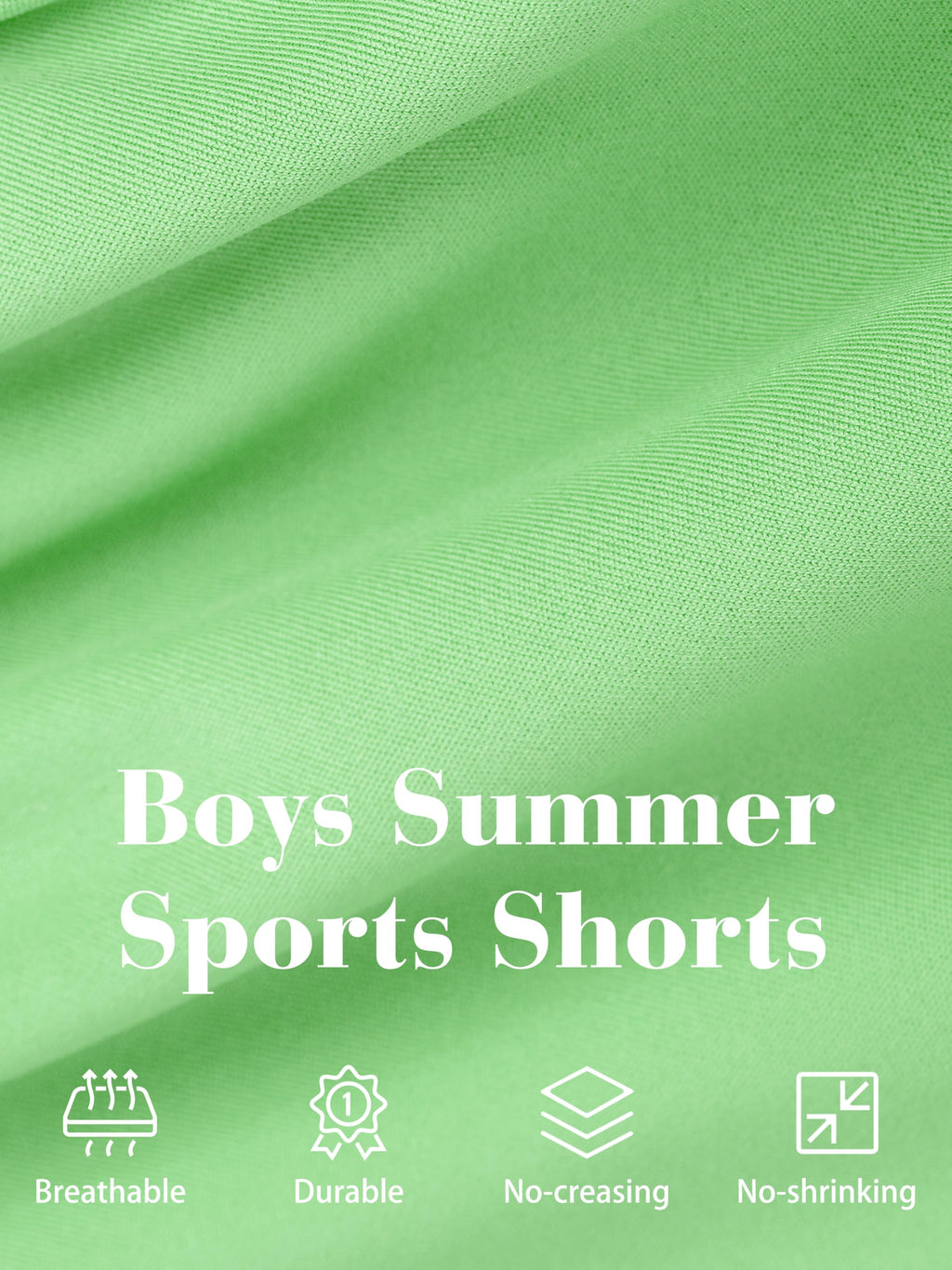 Resinta 4 Pack Toddler Boy Shorts Elastic Waist Boys Athletic Basketball Soccer Shorts Summer Pull-On Comfort for Playwear