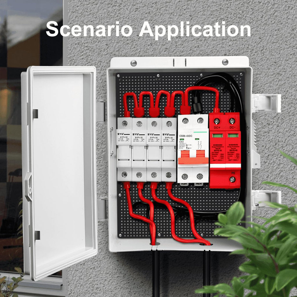 Namunanee Outdoor Electrical Junction Box, ABS Water Resistant Enclosure with Internal Mounting Panel & Hinged Cover, 9.2" H* 7" L* 4.6" W