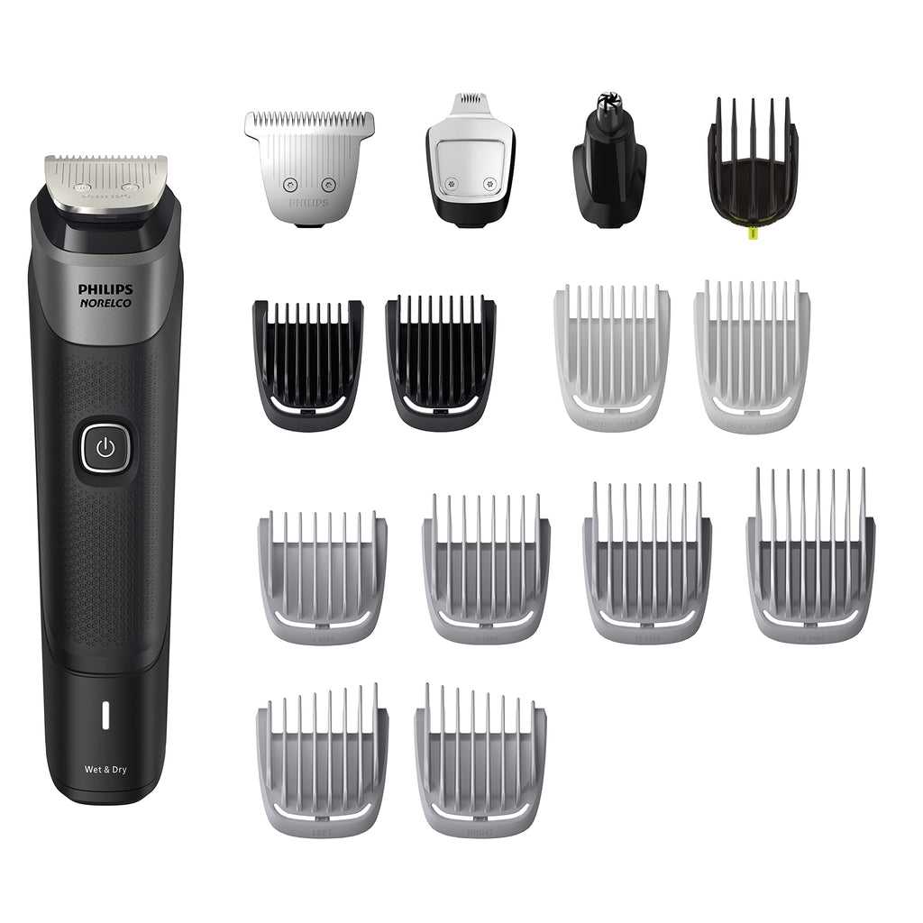 Norelco Philips Multigroom Series 5000 (MG5750/49) 18 Piece, Beard Face, Hair, Body Hair Trimmer for Men - NO Blade Oil