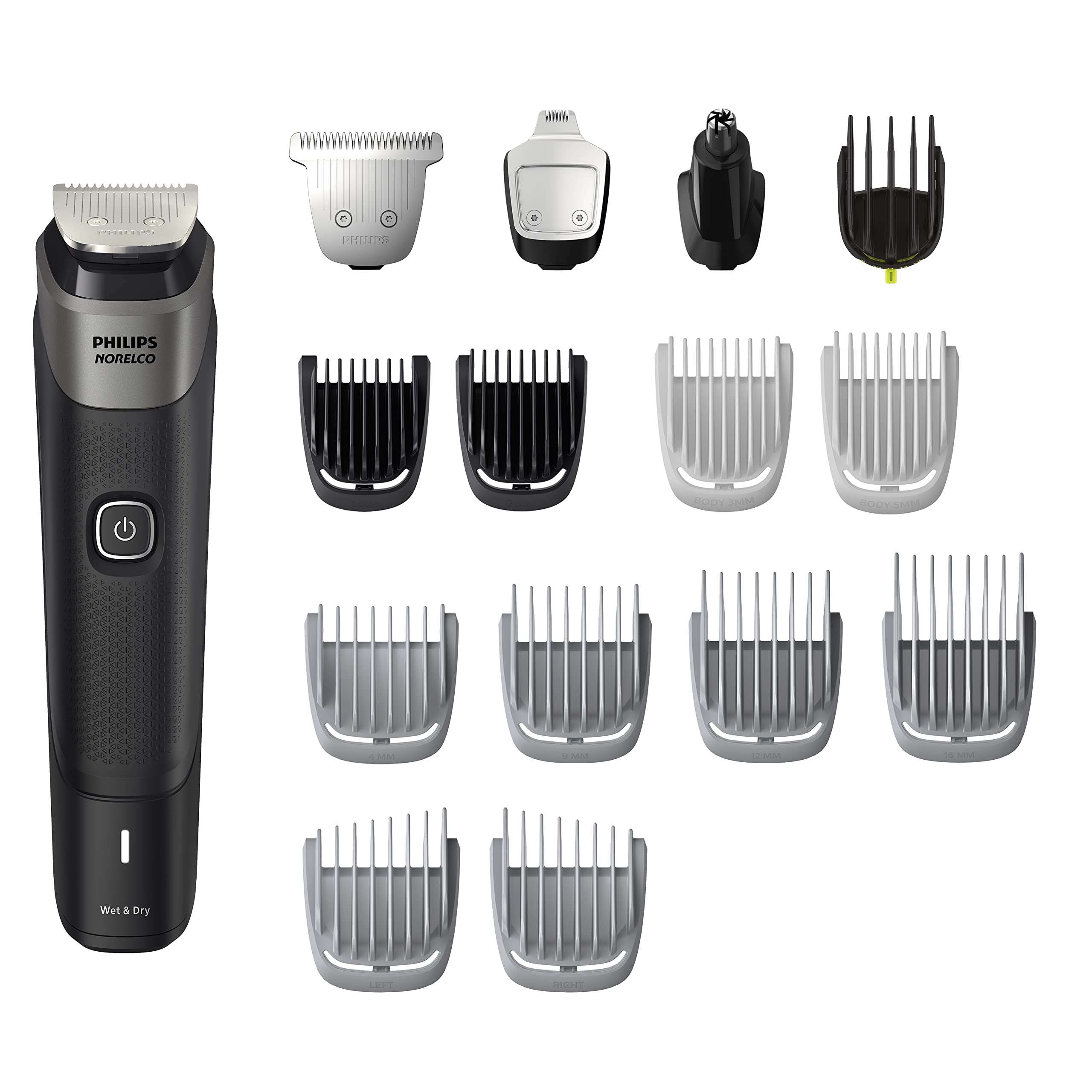 Norelco Philips Multigroom Series 5000 (MG5750/49) 18 Piece, Beard Face, Hair, Body Hair Trimmer for Men - NO Blade Oil