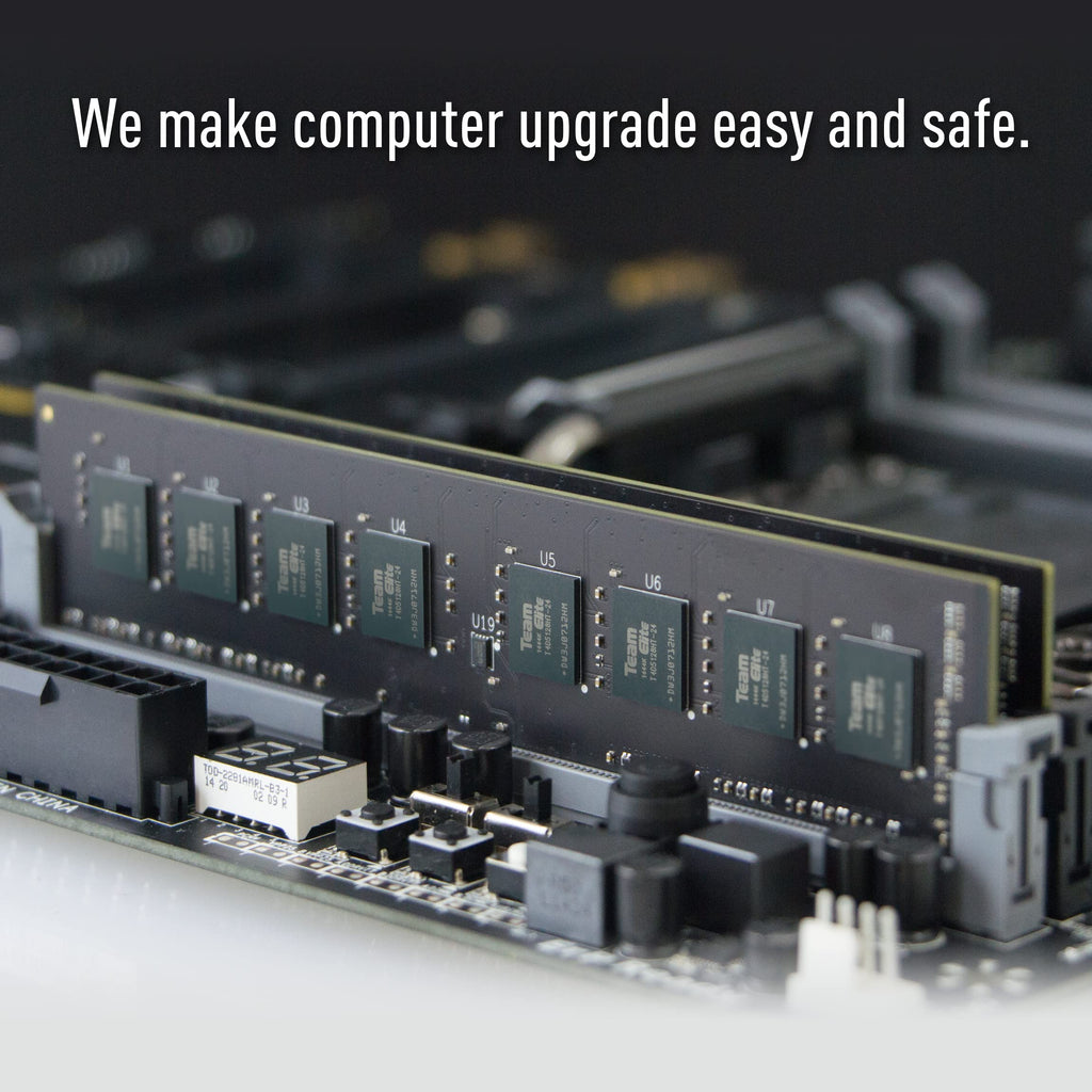 TEAMGROUP Elite DDR4 8GB Single 2666MHz PC4-21300 CL19 Unbuffered Non-ECC 1.2V UDIMM 288 Pin PC Computer Desktop Memory Module Ram - TED48G2666C1901