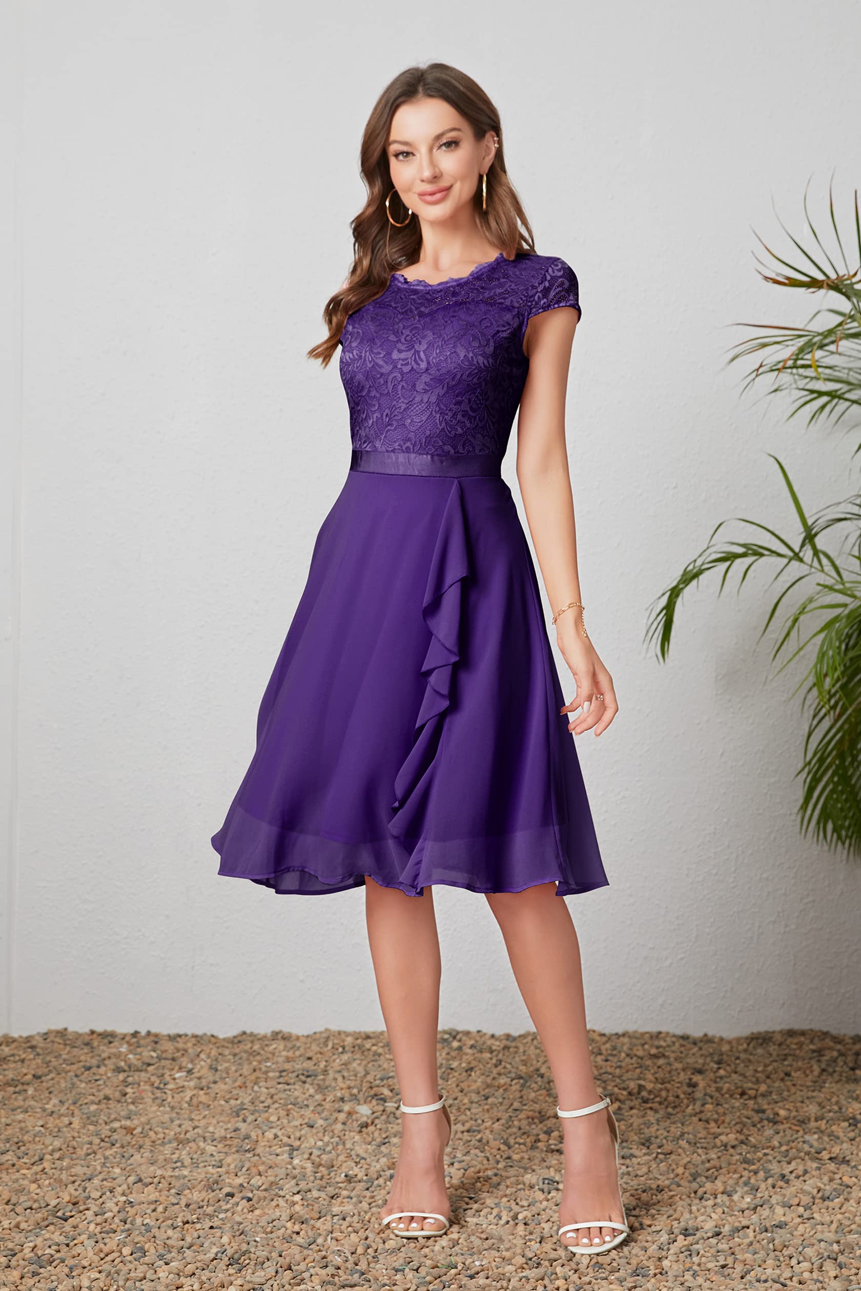 Women's Cocktail Dresses for Women Evening Party, Tea Party Dress for Women 2025 Wedding Guest Dress Prom Semi Formal Dress