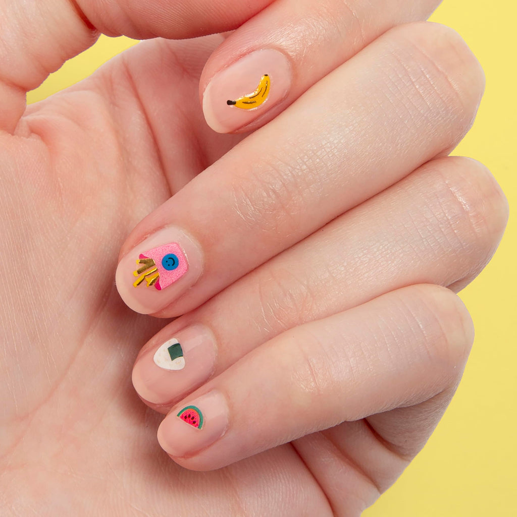 Omy Friends & Animals Nail Stickers for Kids - 200 Stickers, Waterproof, Durable, Fun, Creative Designs | Strong Enough to Last Through Hand Washing - Easy to Apply, Safe, Non-Toxic | Age 3 and Up