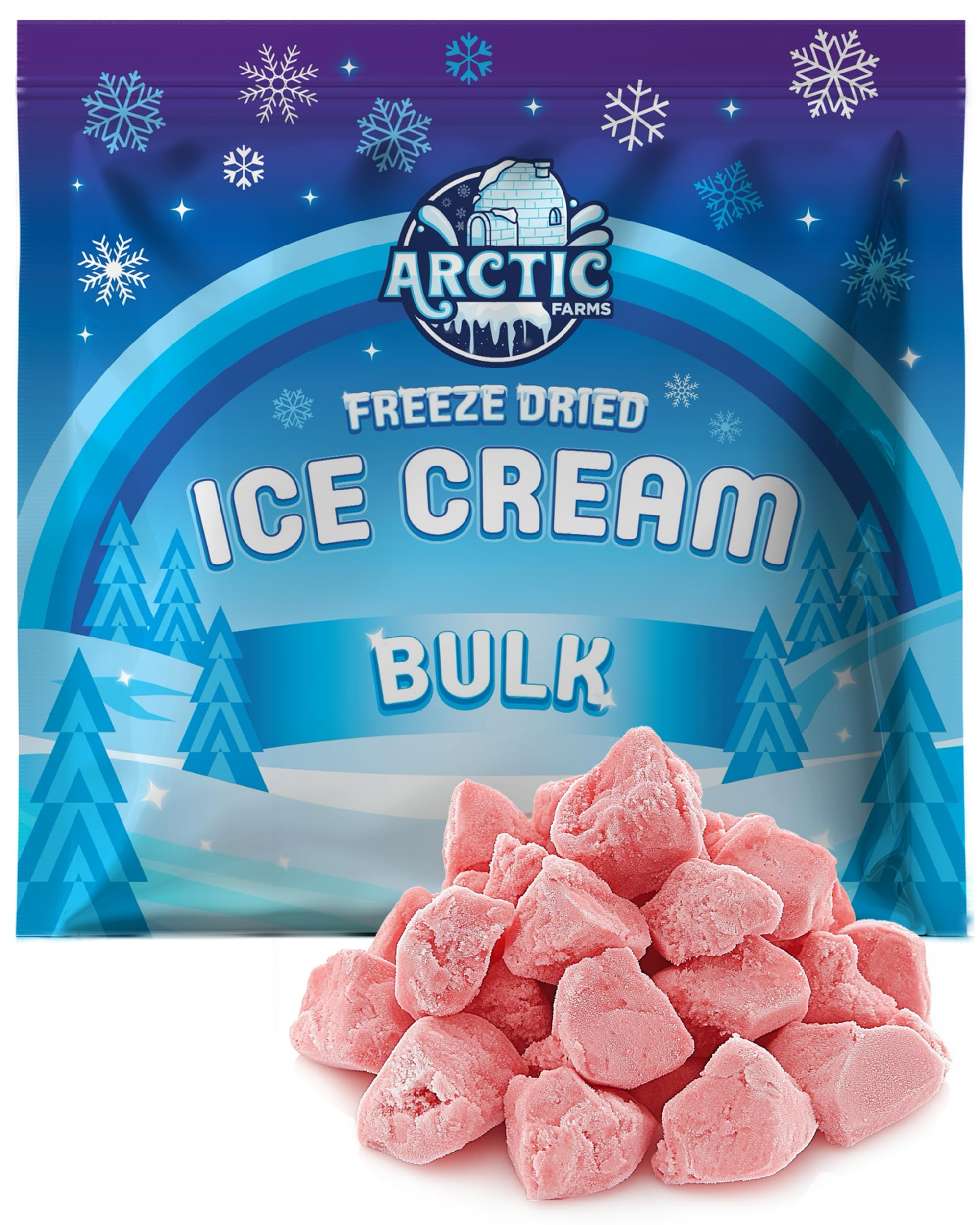 Arctic Farms Freeze Dried Ice Cream Bits Bagged and Boxed - Does Not Melt (1lb, S'mores)