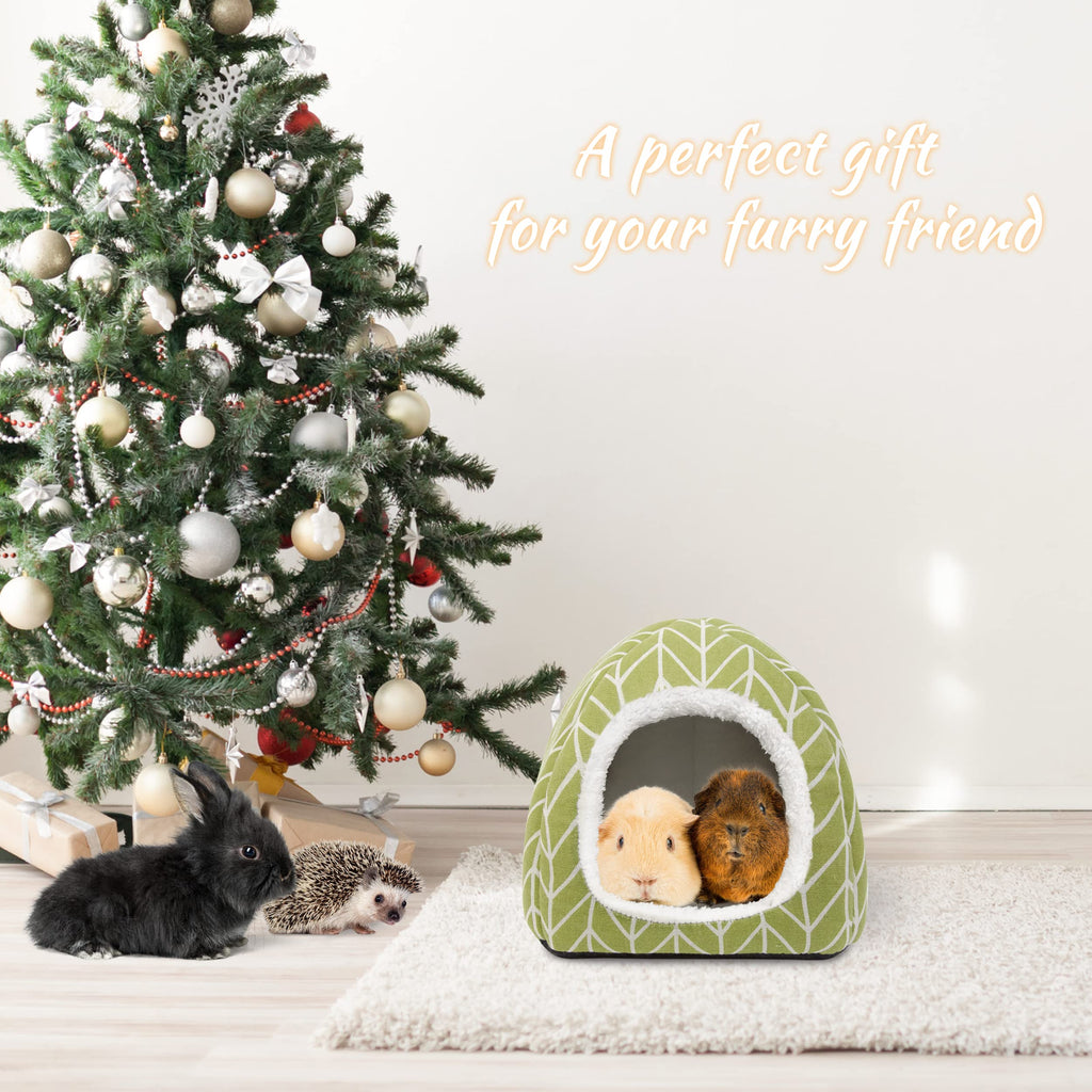Guinea Pig Hideout Bed Dwarf Rabbit House Cave Accessories Cozy Hide-Out for Little Bunny Hedgehog Ferret Chinchilla&Other Small Animals