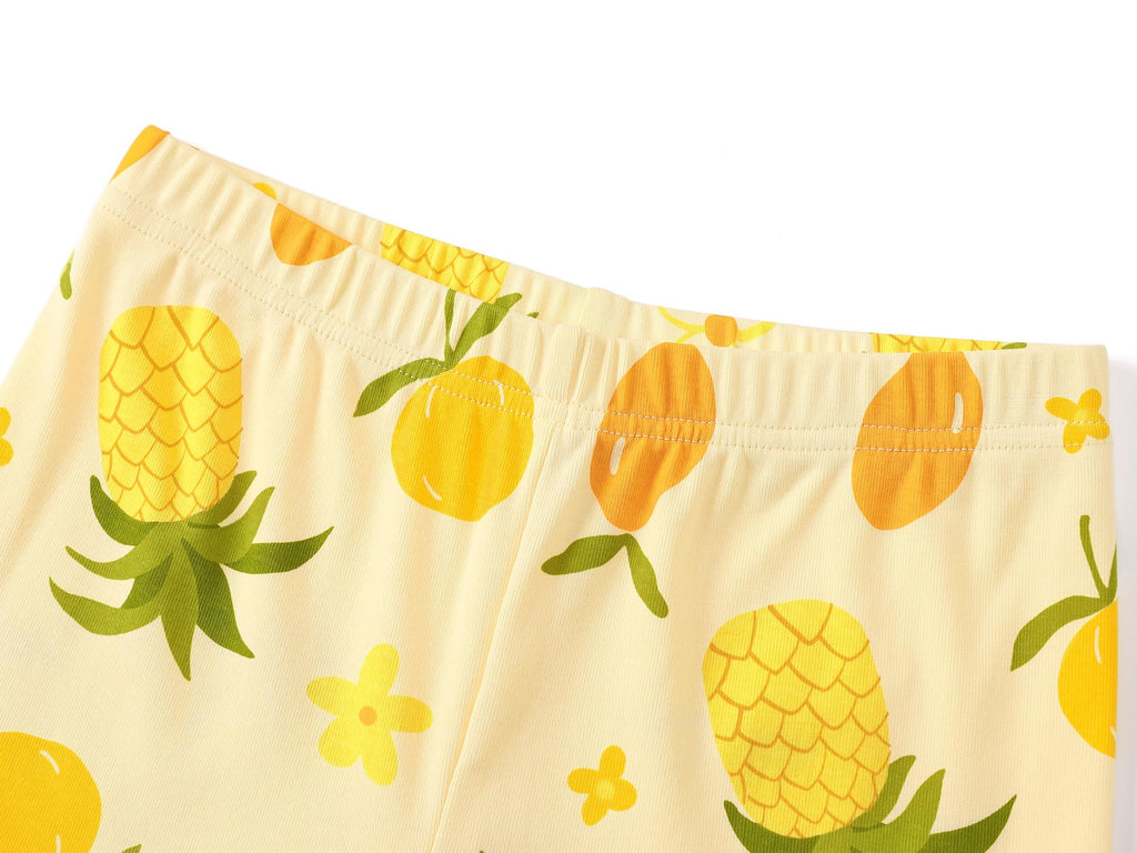 Topgal Little & Big Girls Cotton Knit Pajama 3-Piece Shorts Pants Summer PJ Set Size 4-14