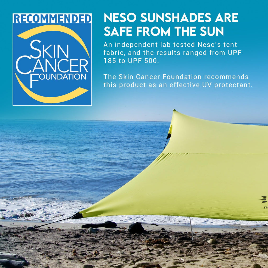 Neso Gigante Portable Beach Tent Sun Shelter - Lightweight Beach Shade Canopy - Easy Setup for Family Outings - Patented Reinforced Corners - UPF 50+ - 8ft Tall, 11 x 11ft - Save The Whales