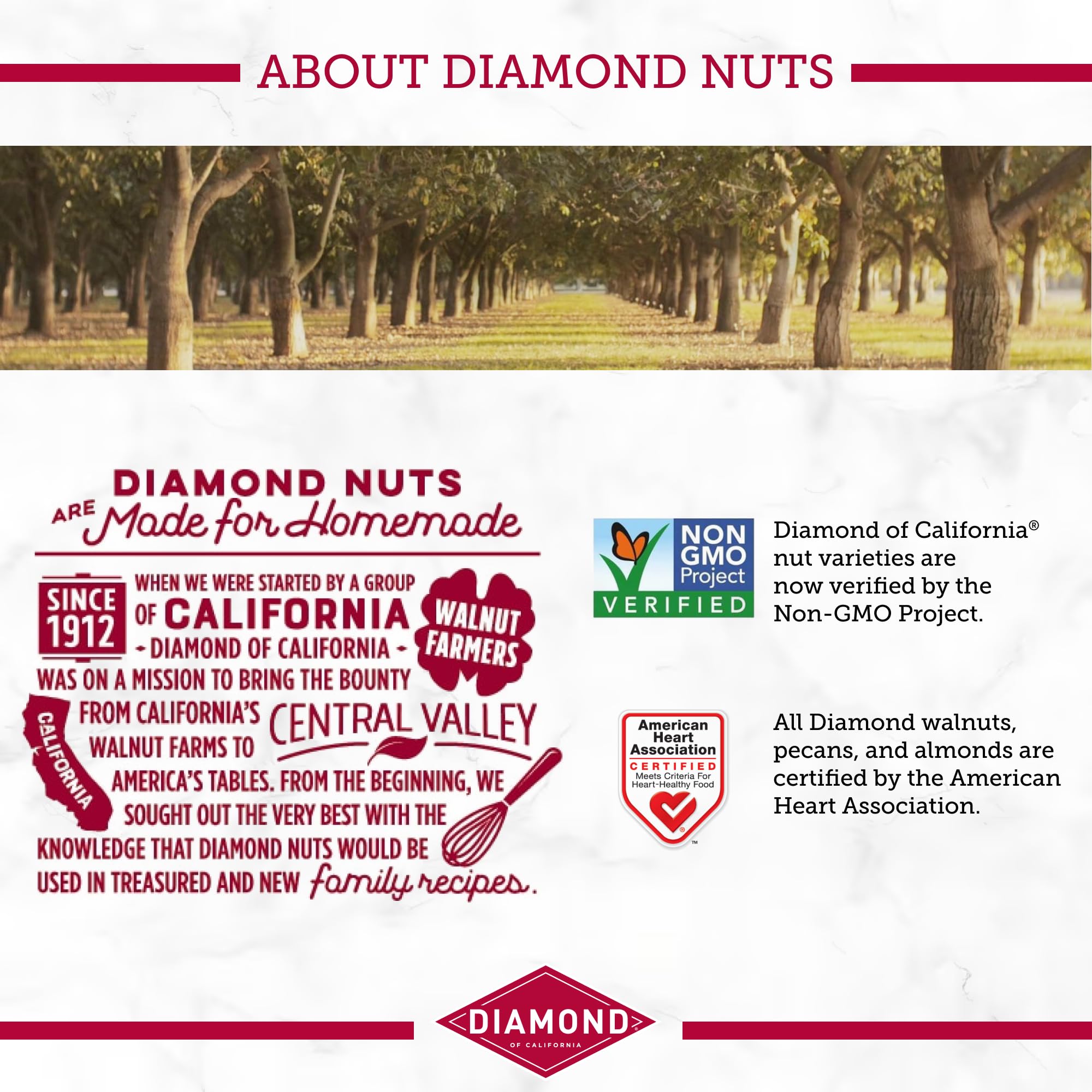 Diamond of California Chopped Walnuts 8 oz