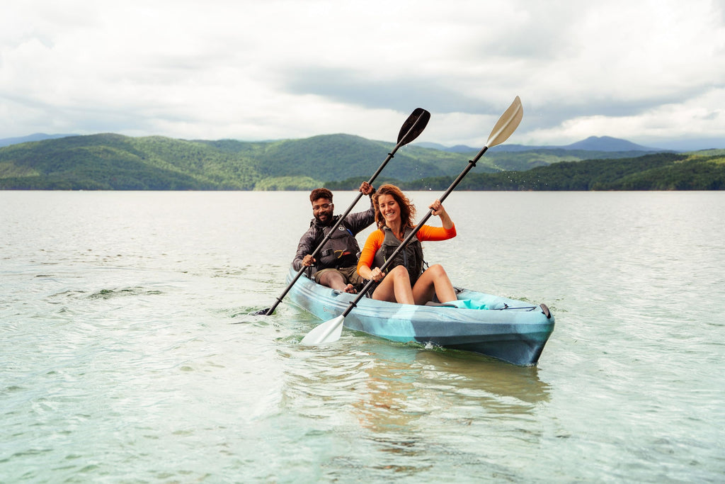 Perception Tribe 13.5 Sit on Top Tandem Kayak for All-Around Fun Large Rear Storage with Tie Downs